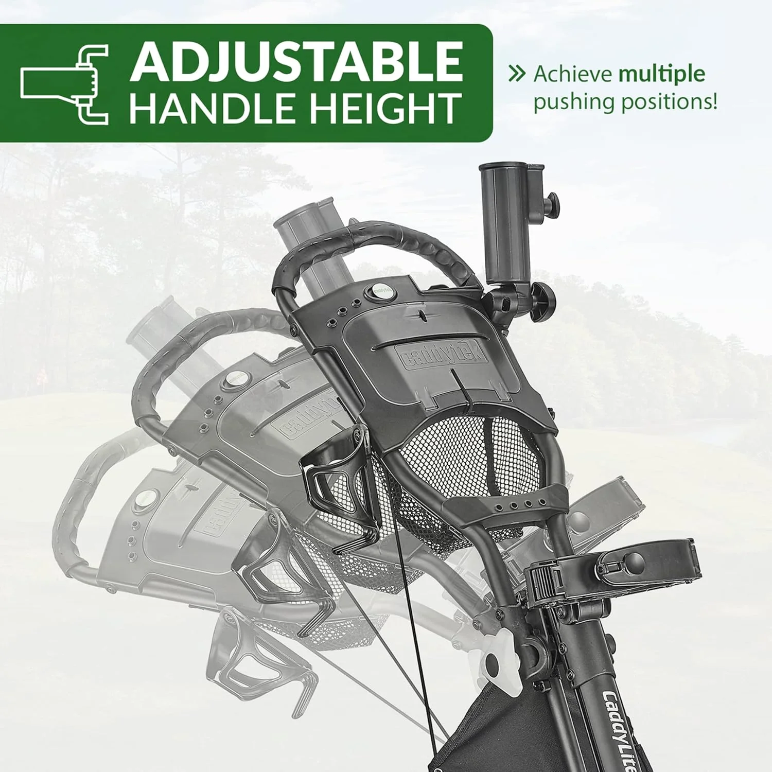 3-Wheel Foldable Golf Push Cart With Foot Brake - CaddyLite EZ V8 - Image 8 3-Wheel Foldable Golf Push Cart With Foot Brake - CaddyLite EZ V8 - Image 8