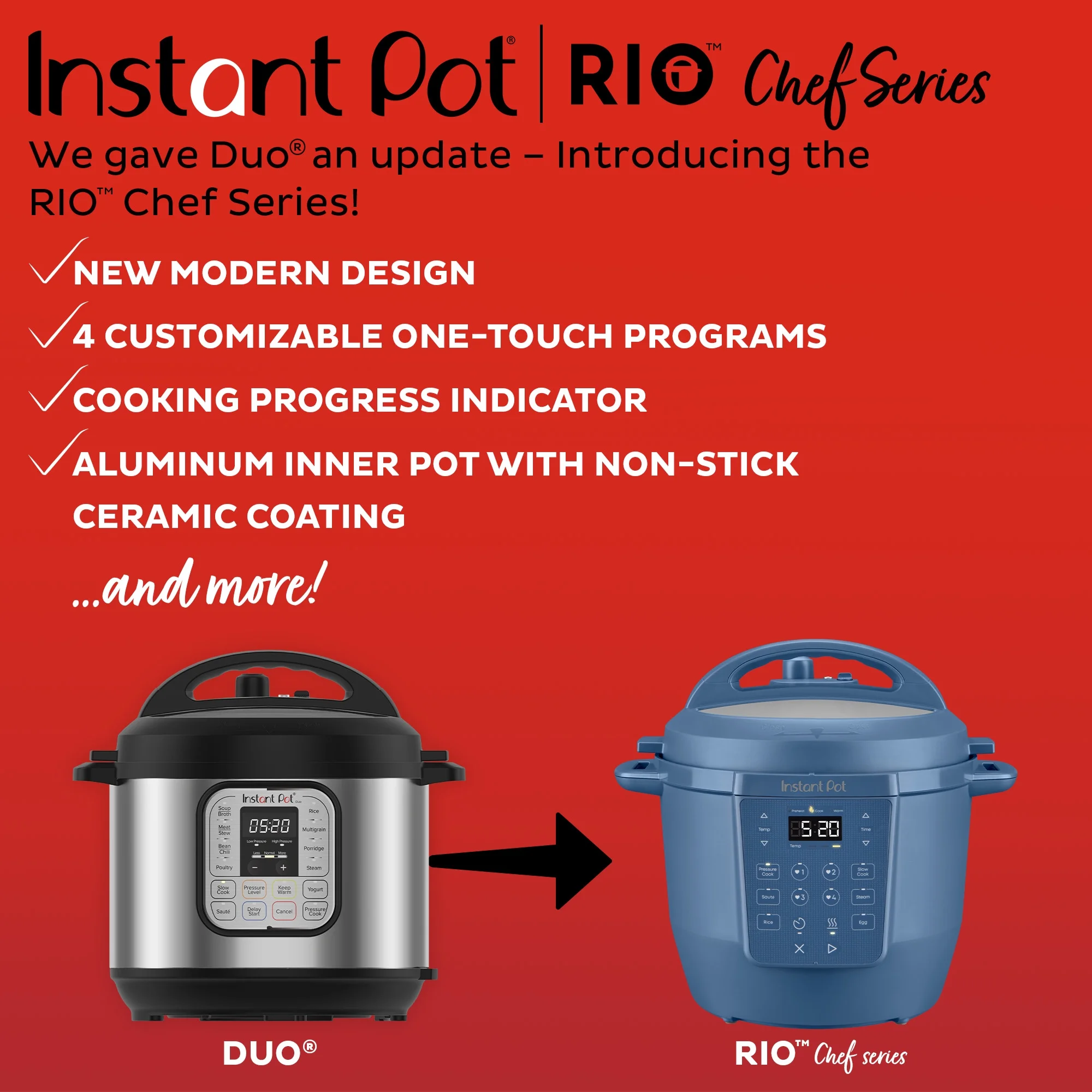 Instant Pot 6Qt RIO Chef Series 7-in-1 Multi-Cooker, Pressure Cooker, Slow Cook, & More, Black - Image 32