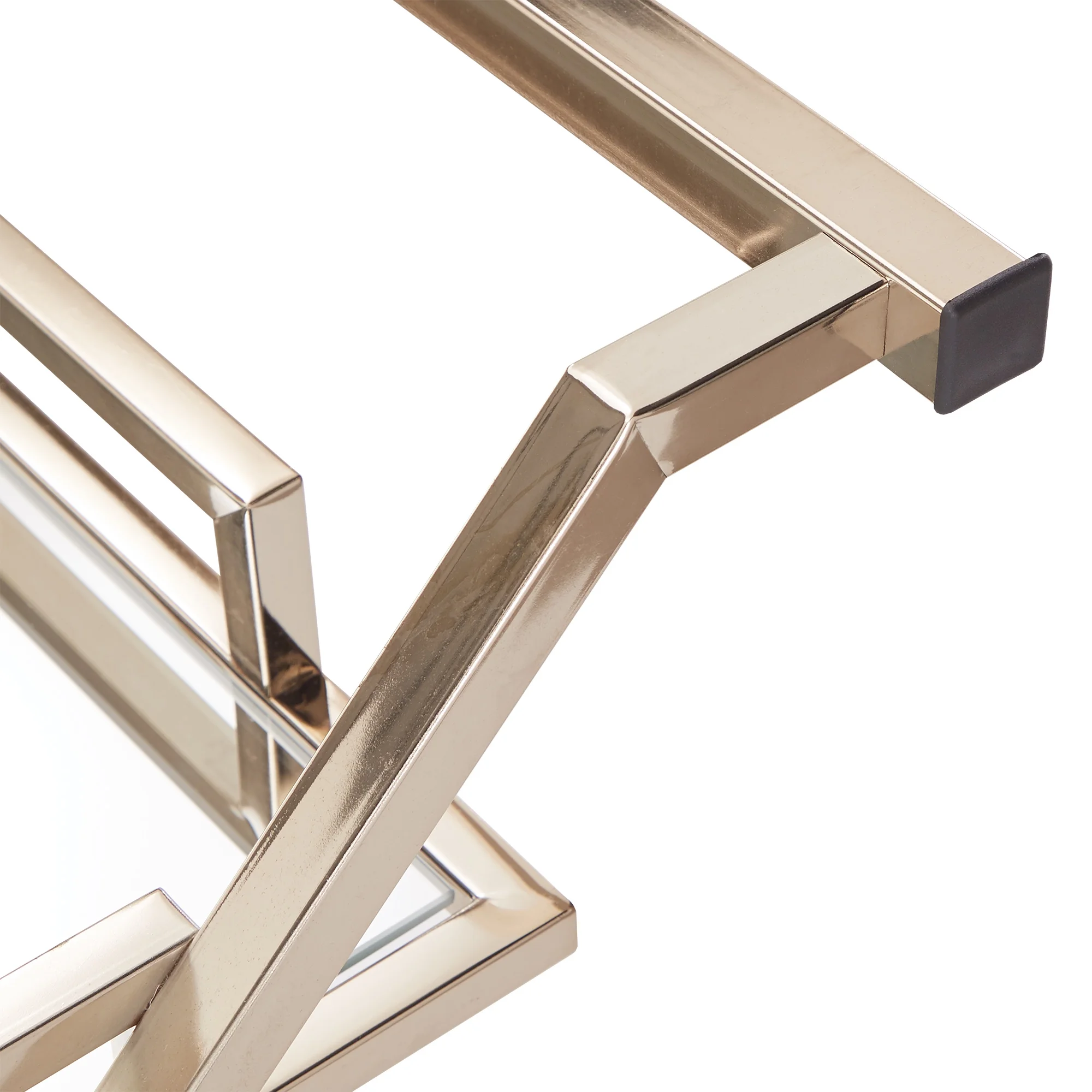 Weston Home Grosseto Champagne Gold Bar Cart - Image 8