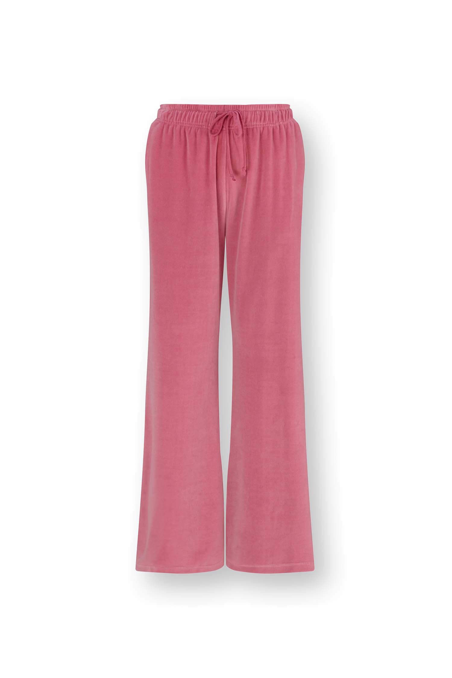 Britta Long Trousers Velvet Pink