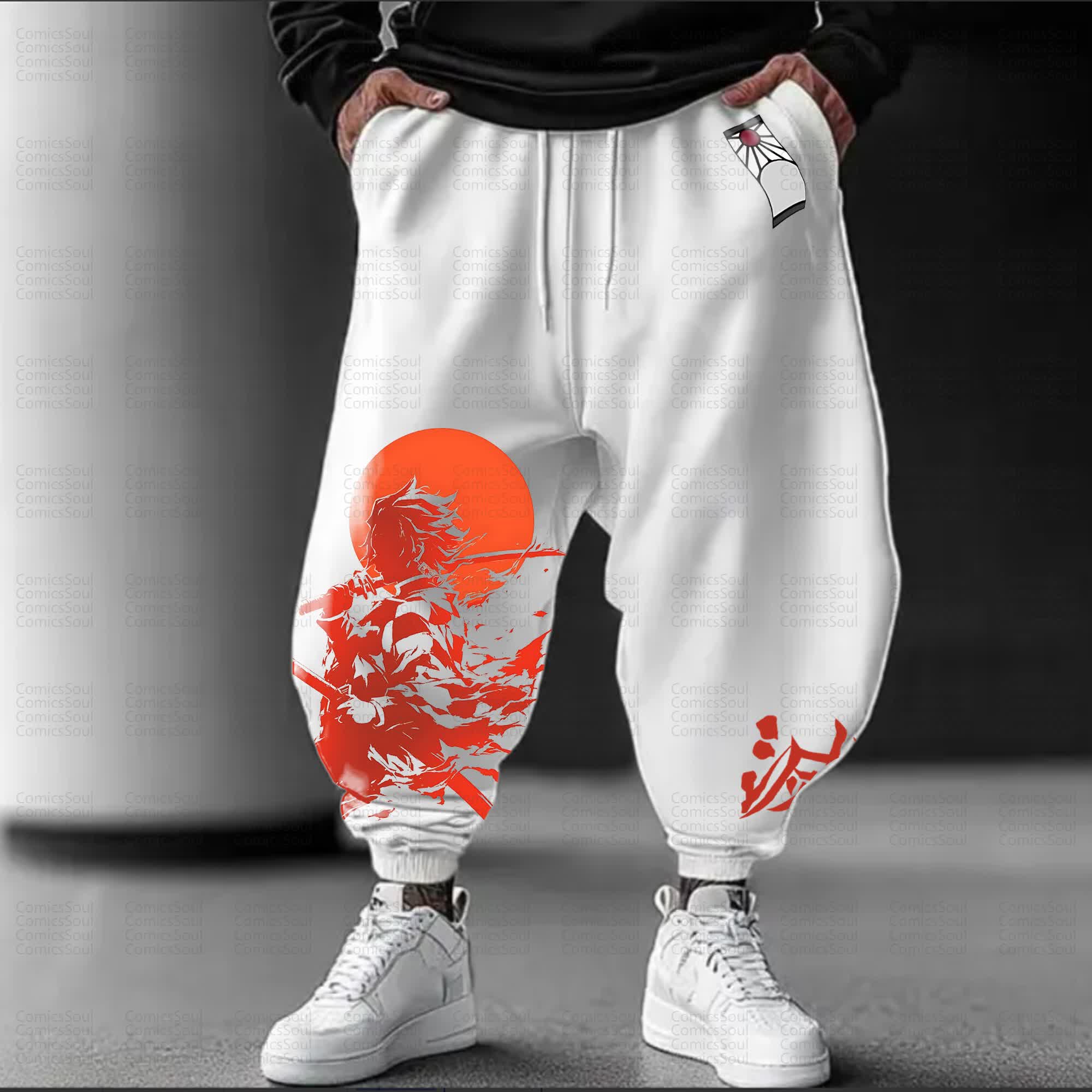 Unisex Anime Inspired Vintage Pants丨Comicssoul