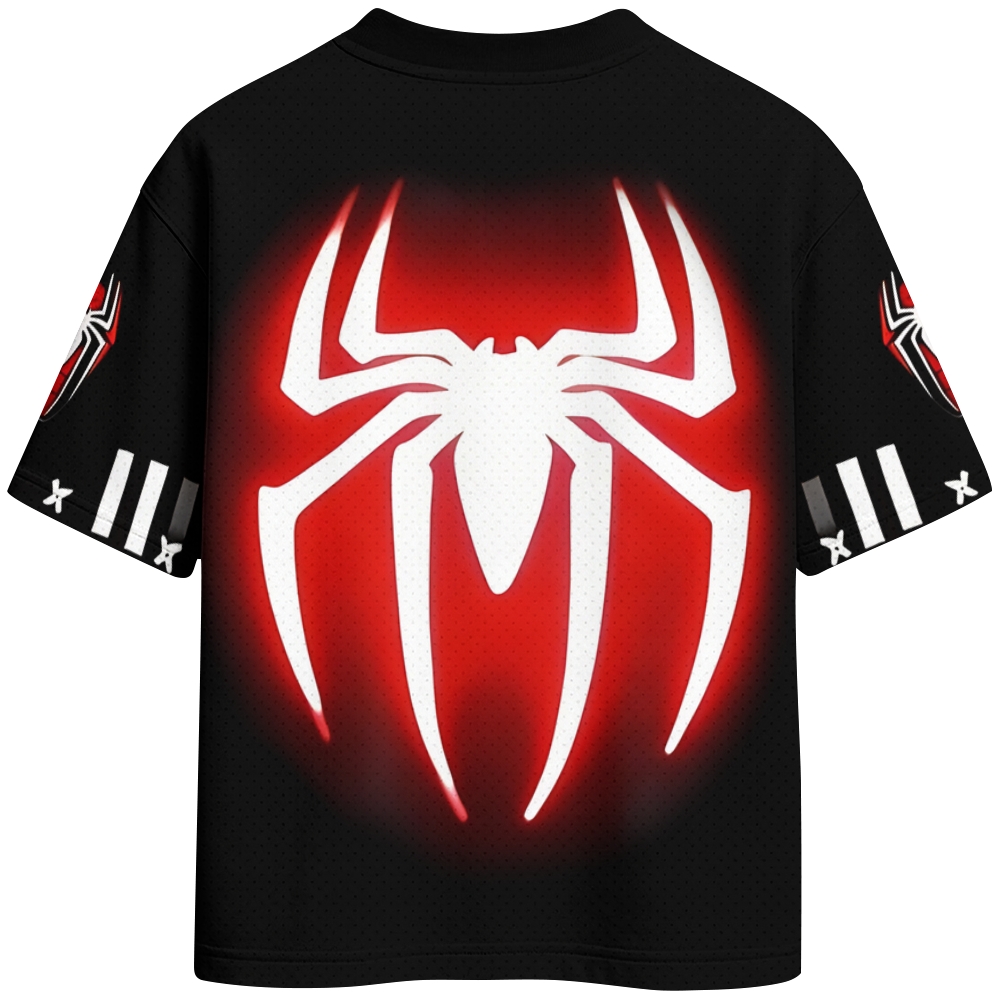 Spider-Man Crew Neck Football Jersey