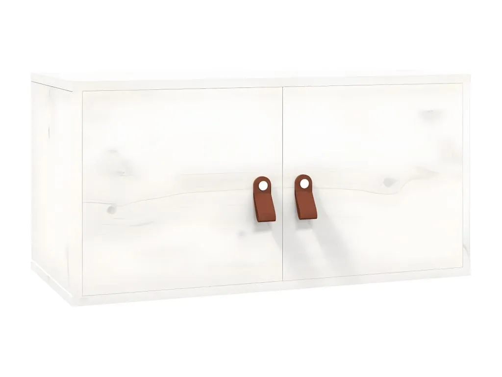 Armario de pared de Decopractico maciza de Decopractico blanco 60x30x30 cm BBVD77902
