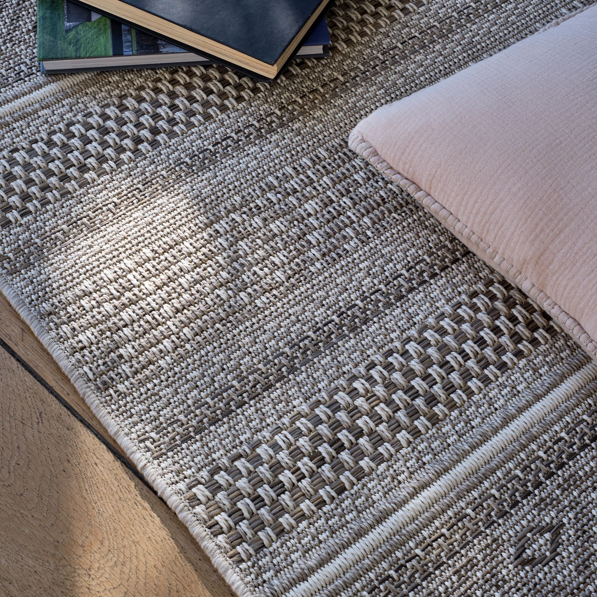 LUCIE - Tapis intérieur et extérieur à motifs - marron 160x230cm
