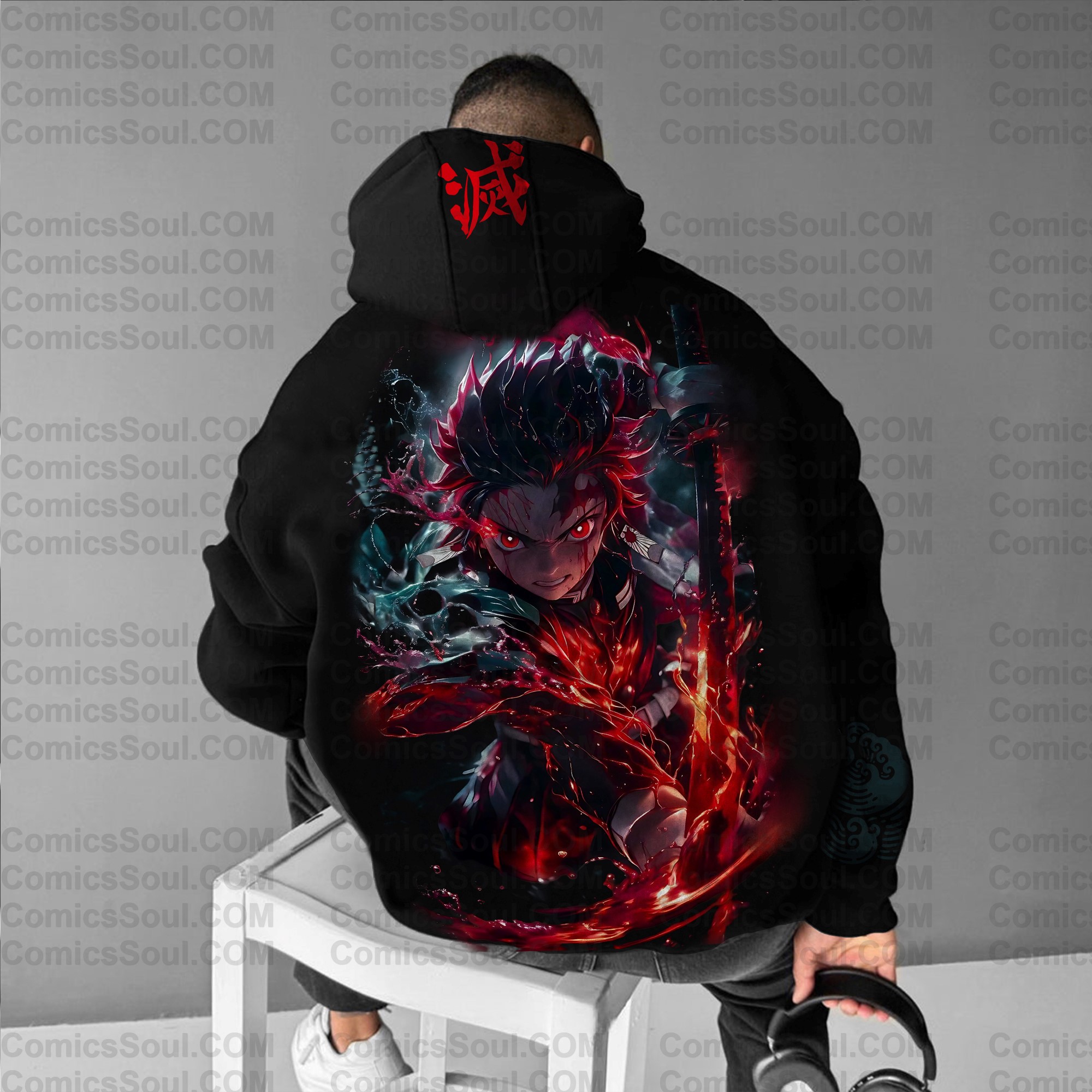Unisex “ Comicssoul   ” Graphic Streetwear Vintage Hoodie