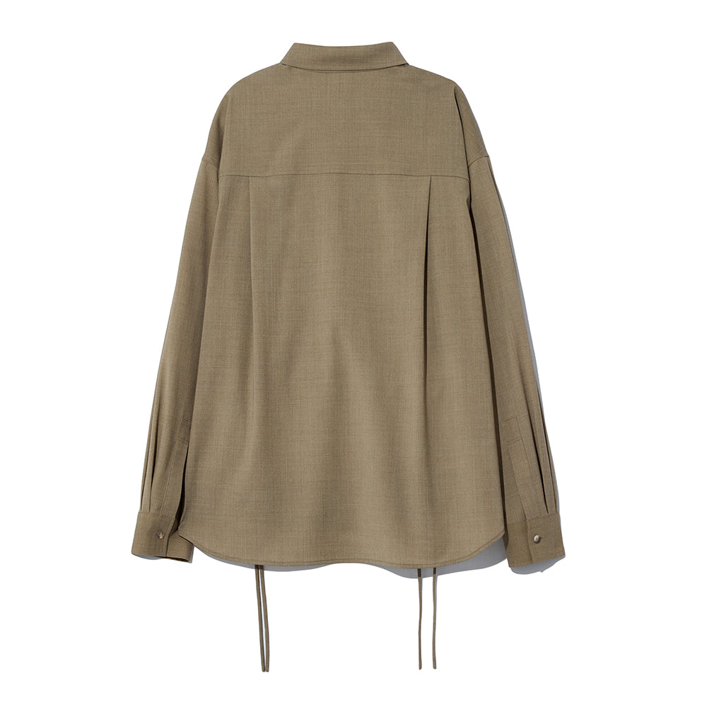 Le 17 septembre - Chemise à torsades latérales - Marron
