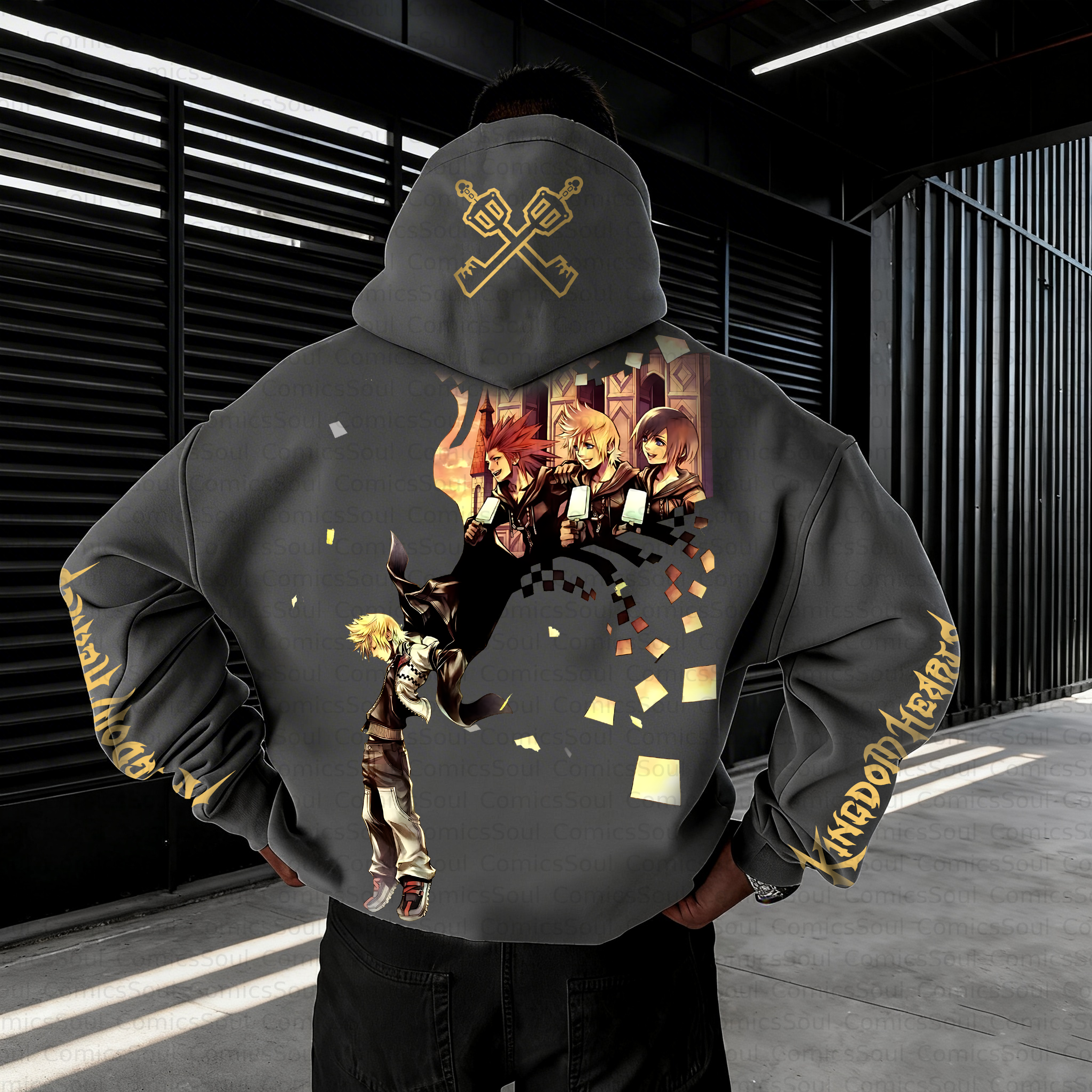 Unisex Anime Inspired Vintage Plush Hoodie