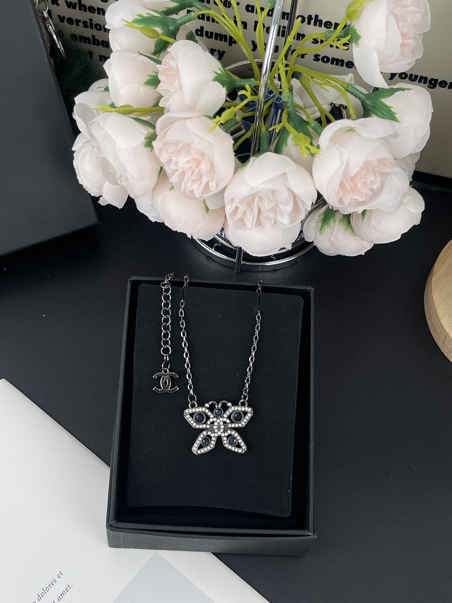 Chanel Hollow Butterfly Necklace - Original Replica Club