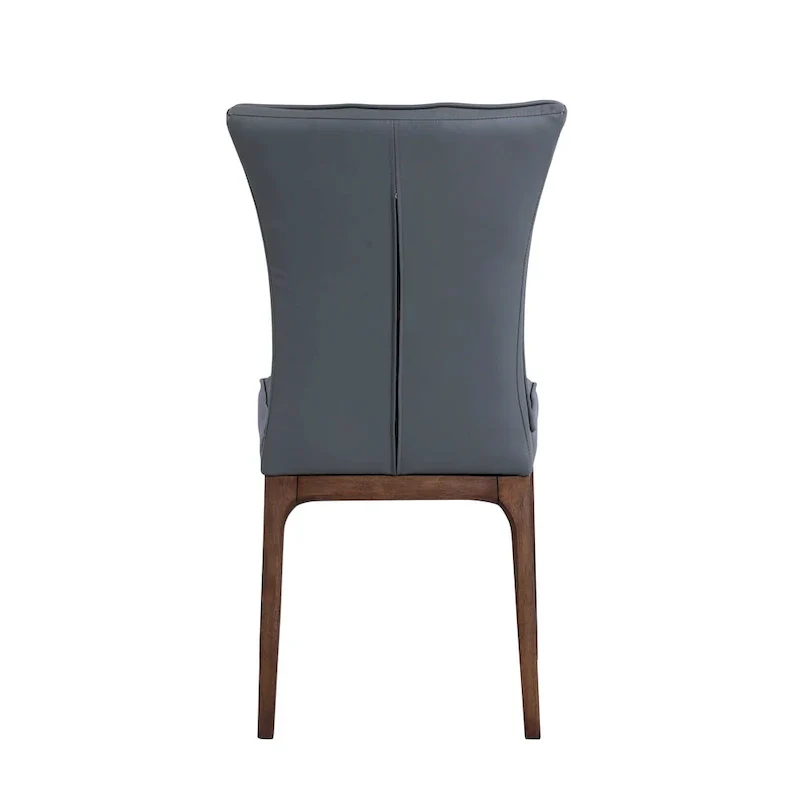 Set of 2 Contemporary Tufted Side Chairs with Sturdy Solid Wood Frame