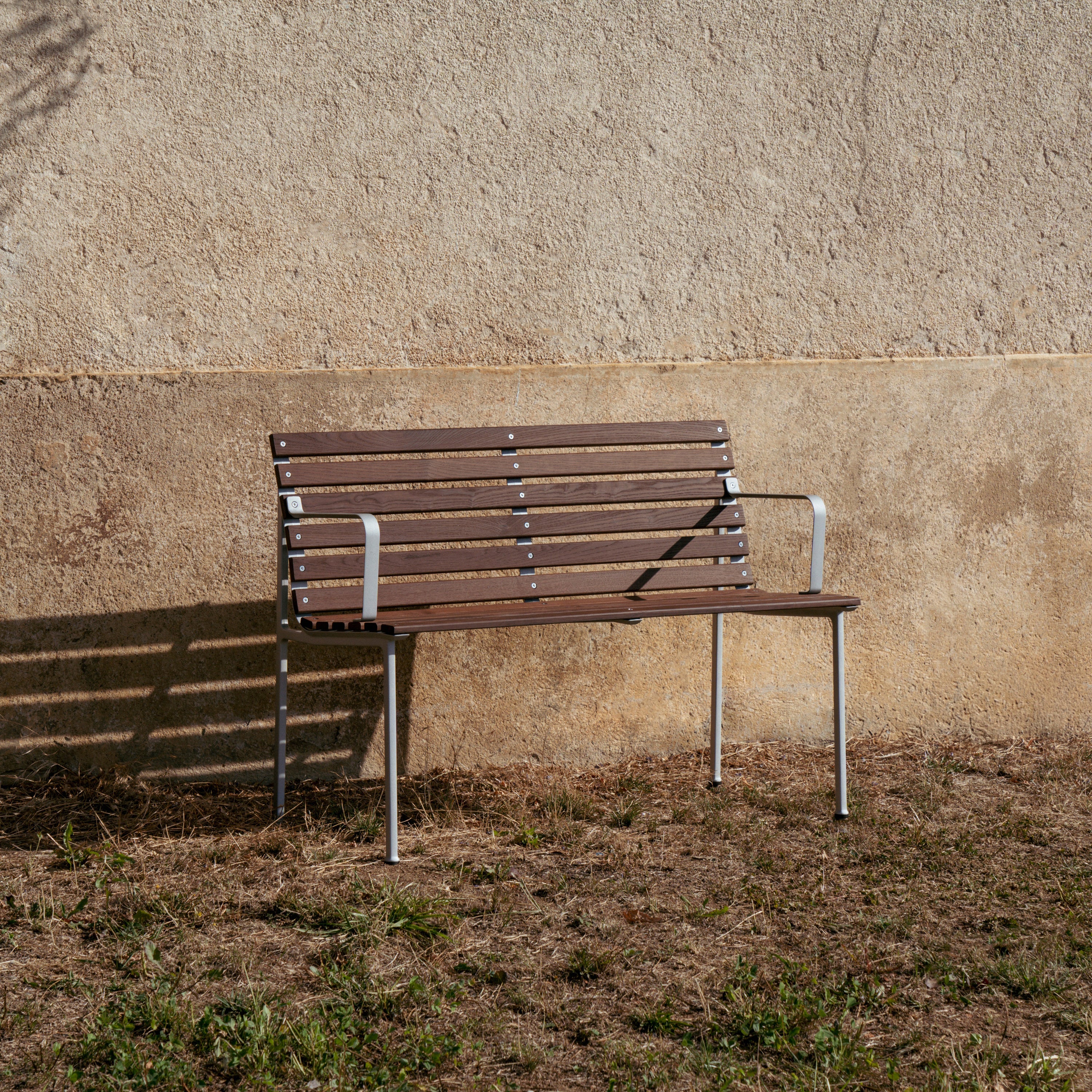 HAY Traverse Tuinbank 2,5-zits met Armleuning - Essenhout