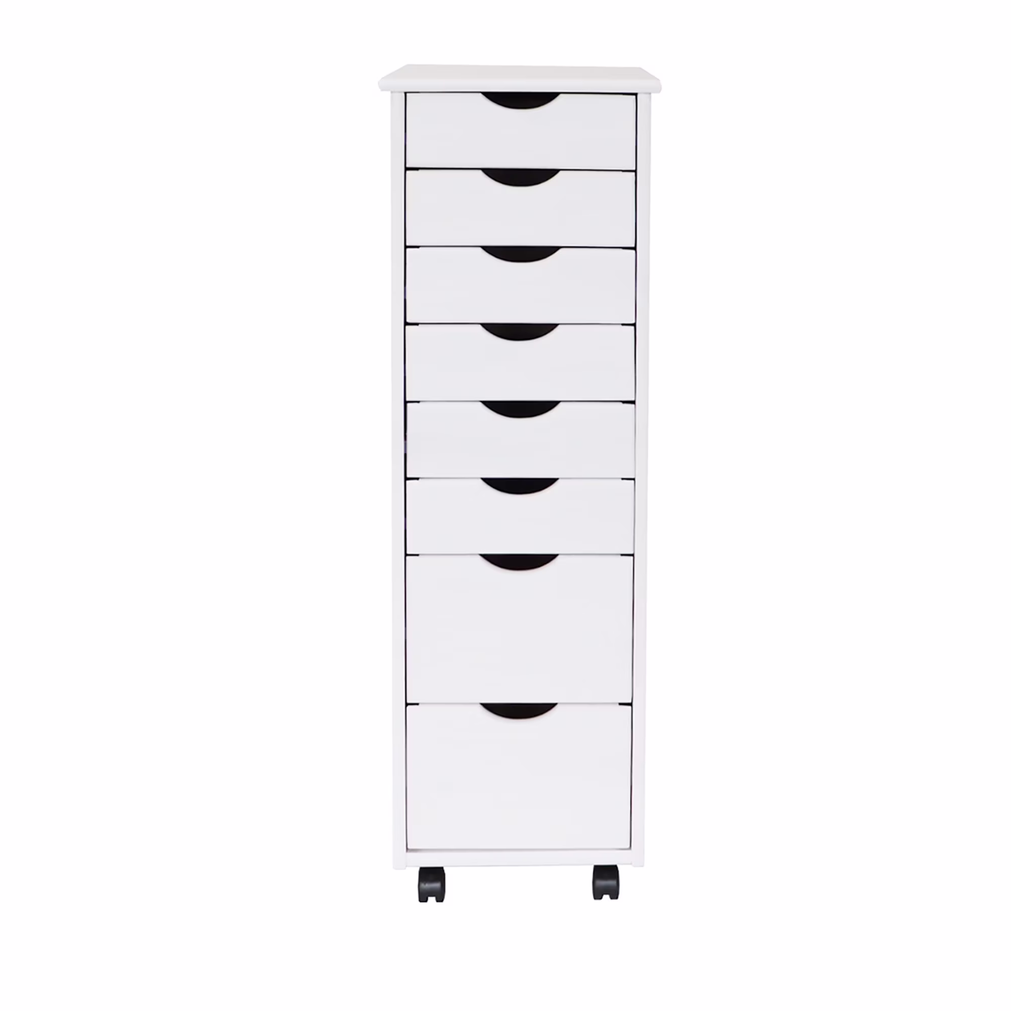 Adeptus Solid Wood 6+2 Drawer Roll Cart