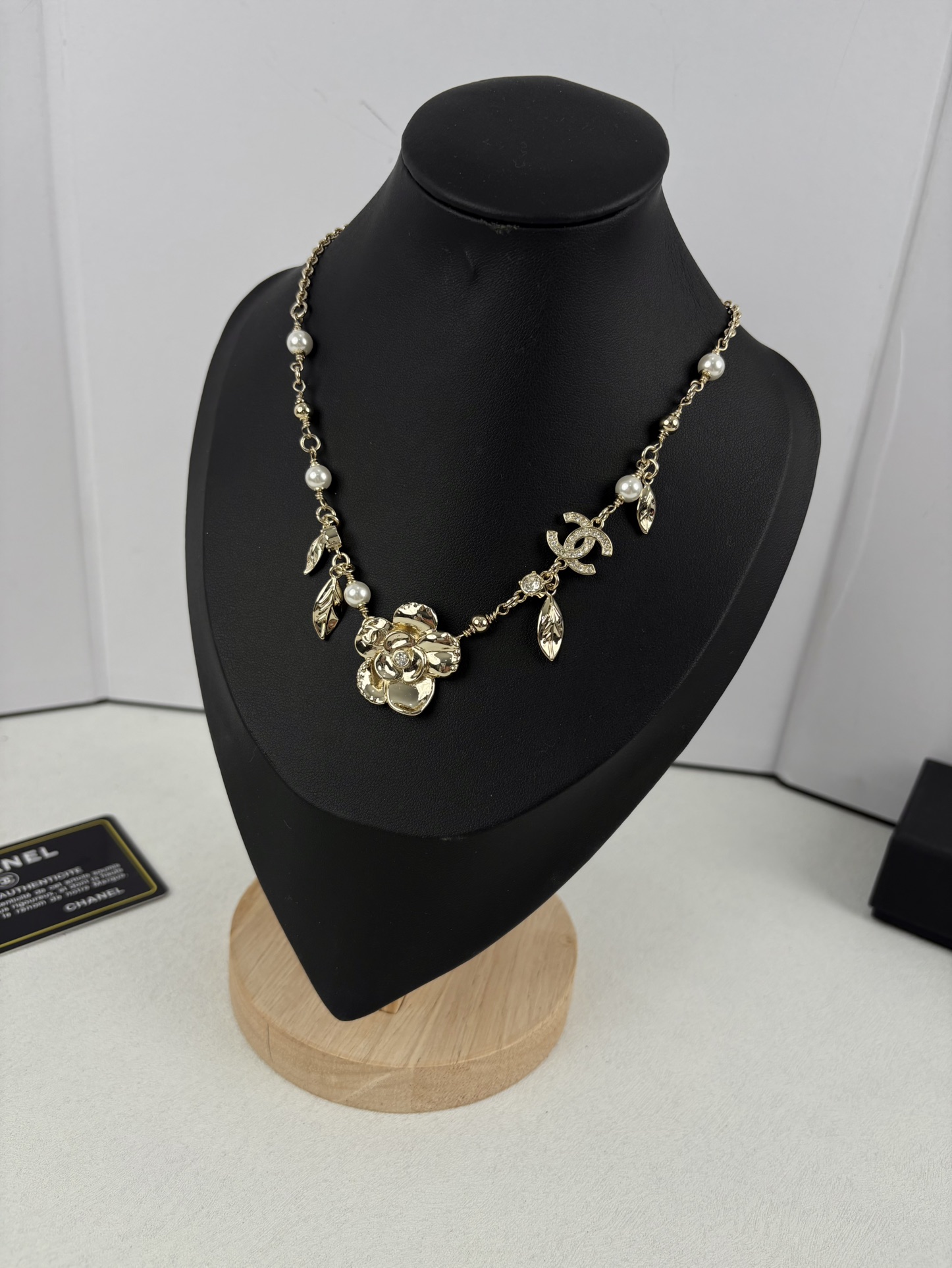 Chanel Leaves Charms Camellia Pendant Necklace - Original Replica Club