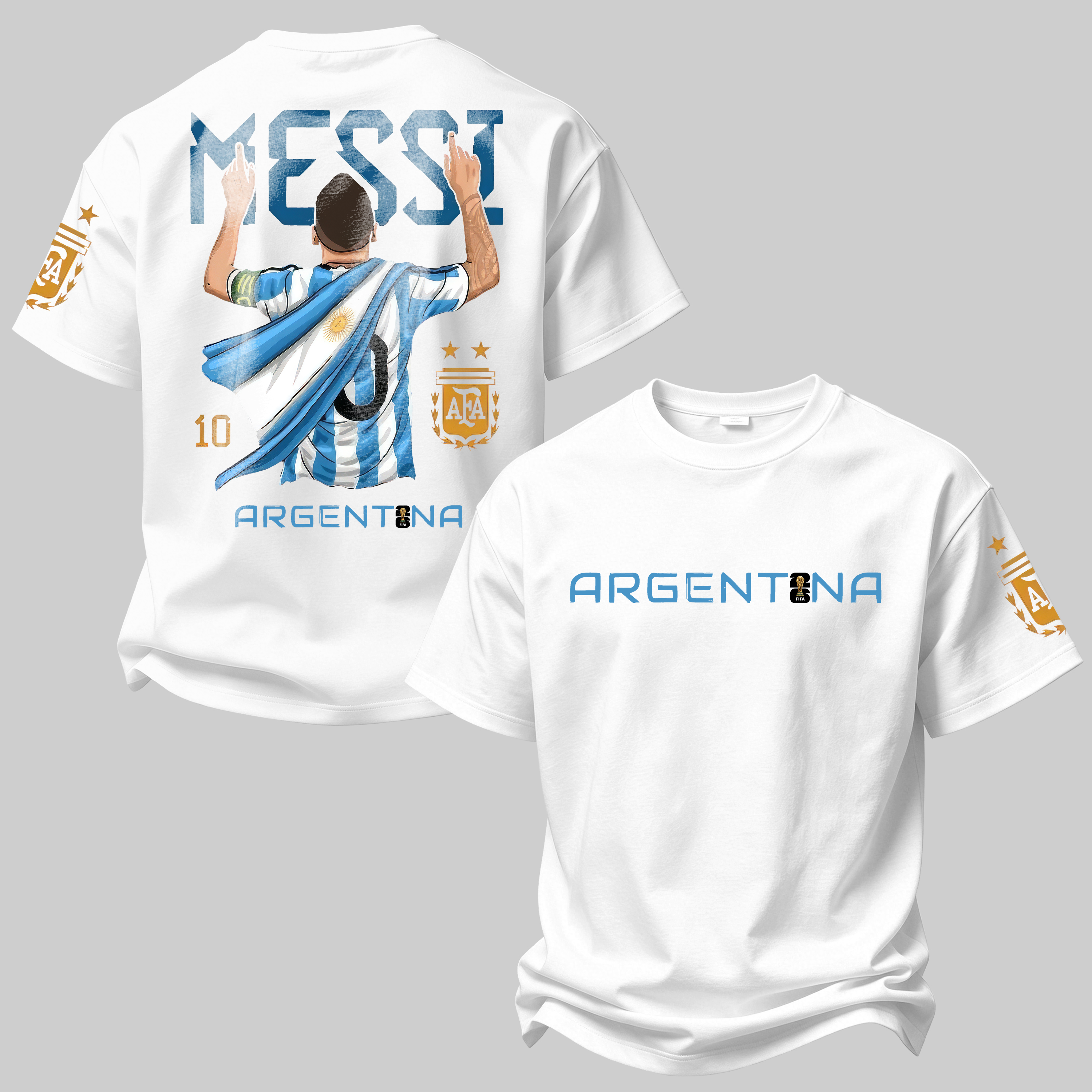 Number 10 Football Legend Printed Oversized Unisex T-shirt
