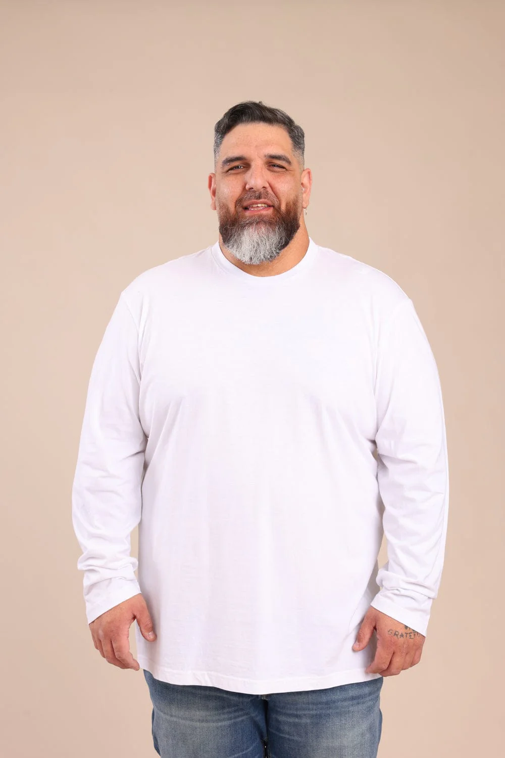 חולצת בייסיק צווארון עגול | PLUS SIZE