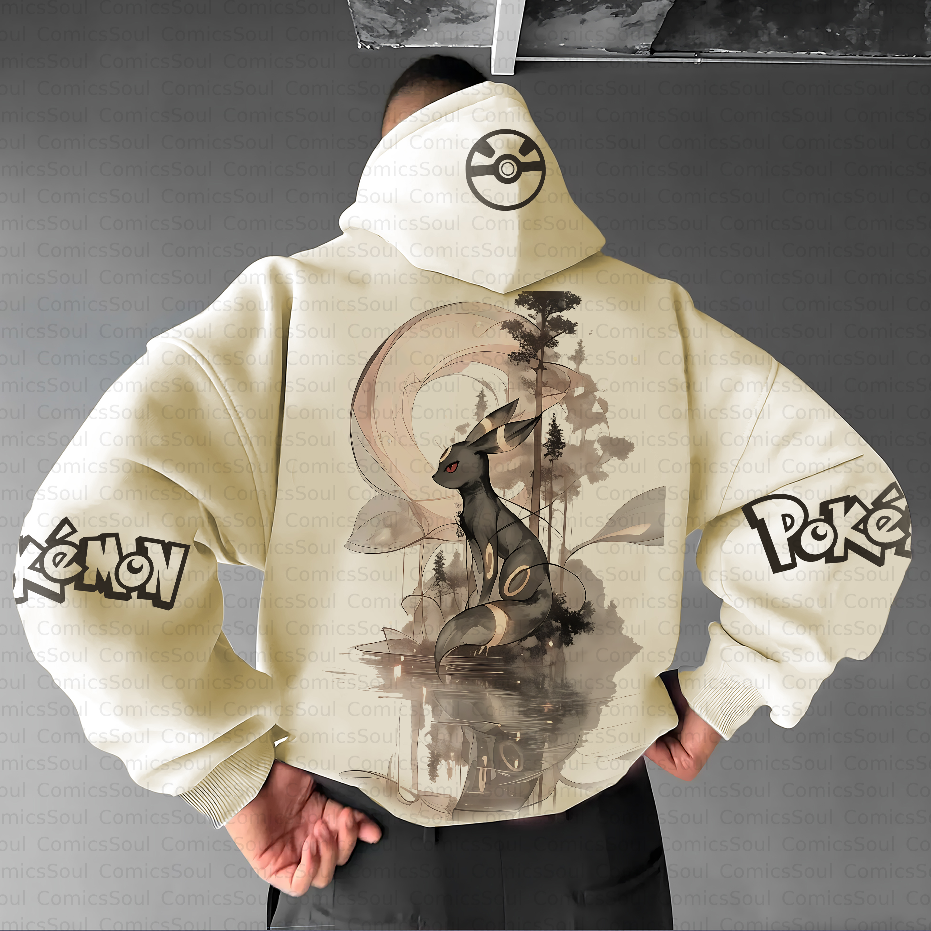 Unisex Anime Inspired Vintage Plush Hoodie