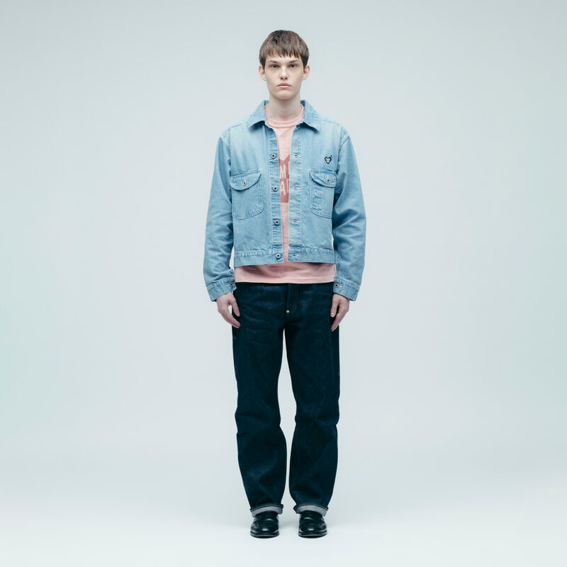 HUMAN MADE DENIM EMBROIDERY WORK JACKET