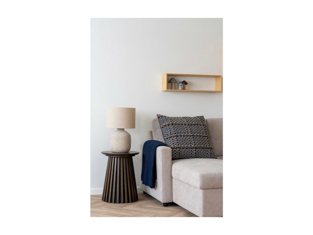 Lámpara de Mesa Bilby, Beige, 30x30x46,5 cm, Casaplu