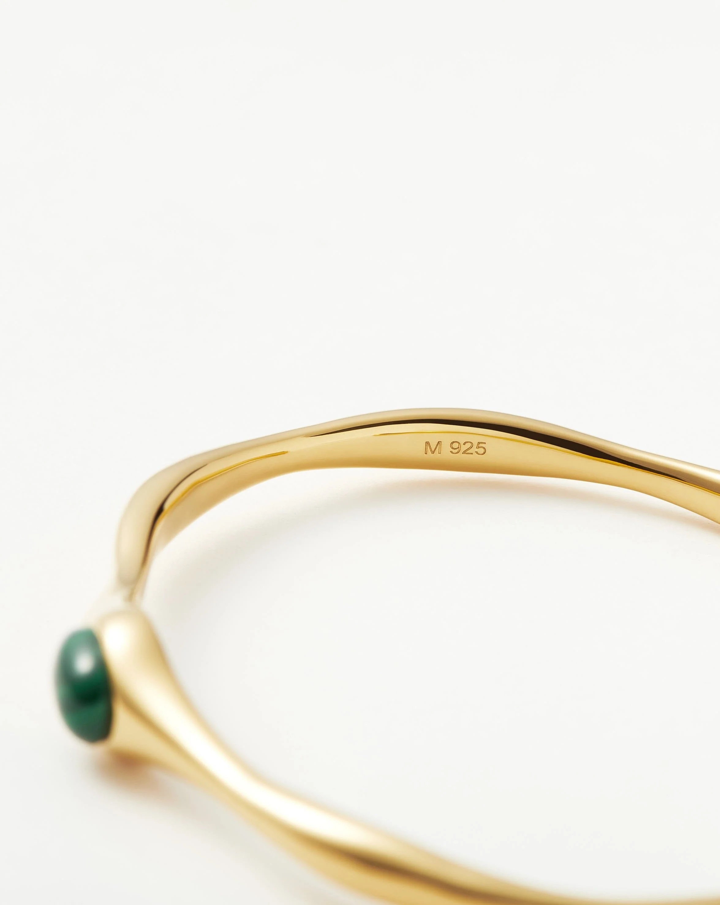 Magma Gemstone Cuff Bracelet | 18ct Recycled Gold Plating On Brass