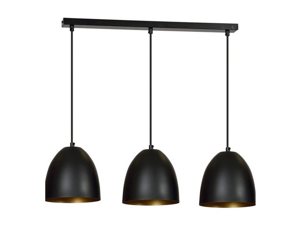 Lámpara de Suspensión Lenox, Negro, 70x80x18 cm, Casaplu