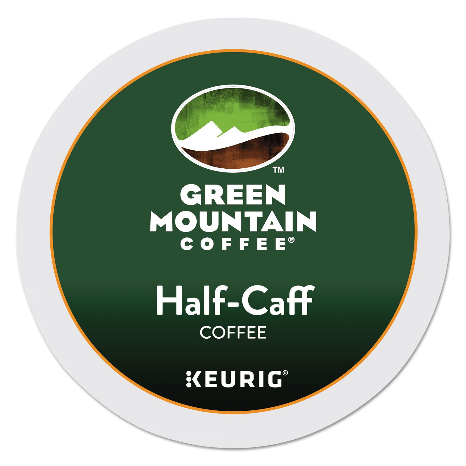 Green Mountain Coffee Roasters Half Caff. Single-Serve Keurig K-Cup Pods. Medium Roast Coffee. 24 Count