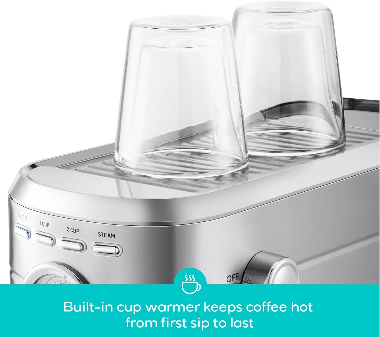 CASABREWS CM5418 20-Bar Espresso Machine and Coffee Maker, Silver - Image 6