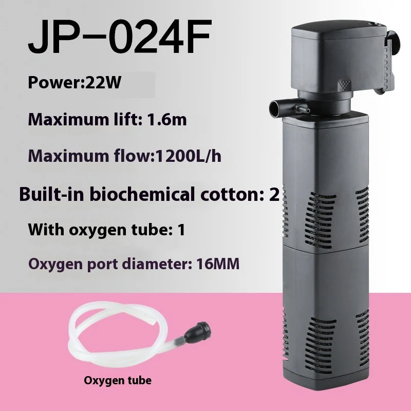 3-in-1 Fish Tank Aquarium Internal Filter Pump – Submersible Water Filter Oxygen Pump