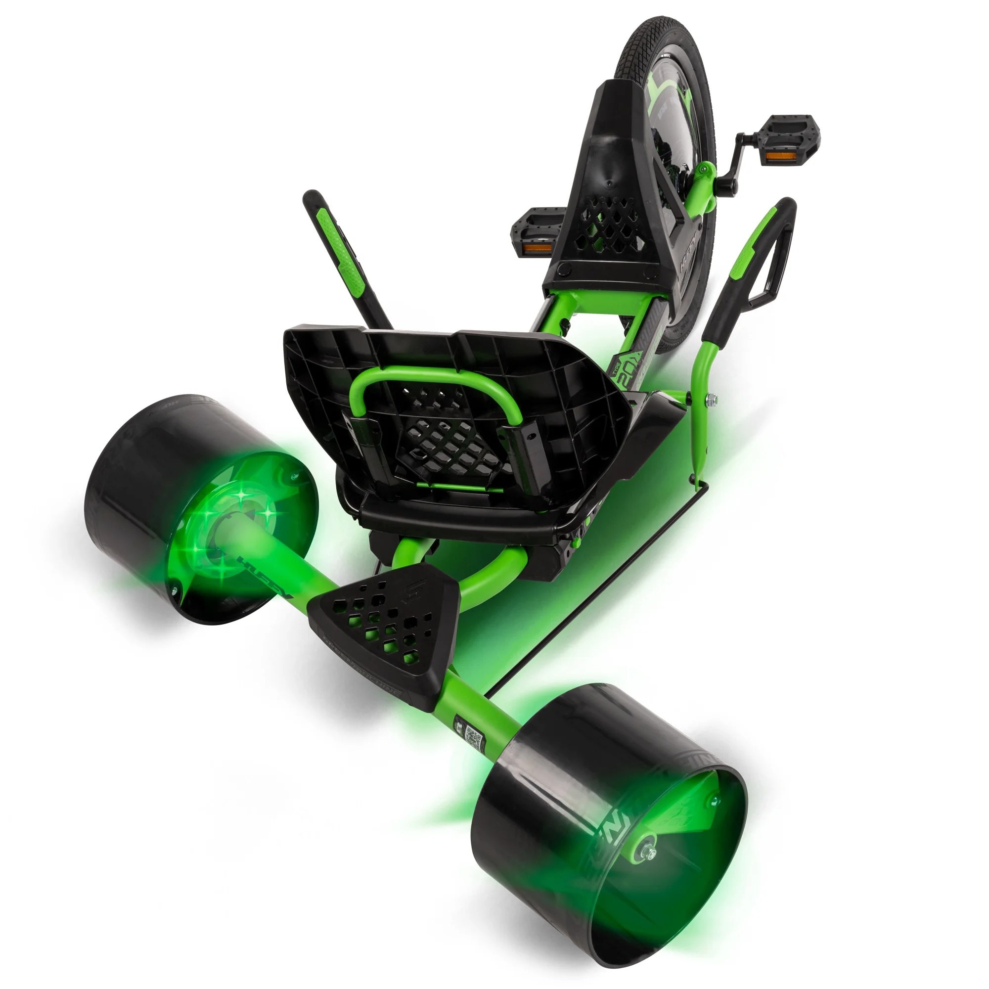 Huffy 20" Green Machine Drift Trike, Fits Riders Ages 8+ Years, Drift and Spin, Green/Black, Unisex, Kids - Image 6