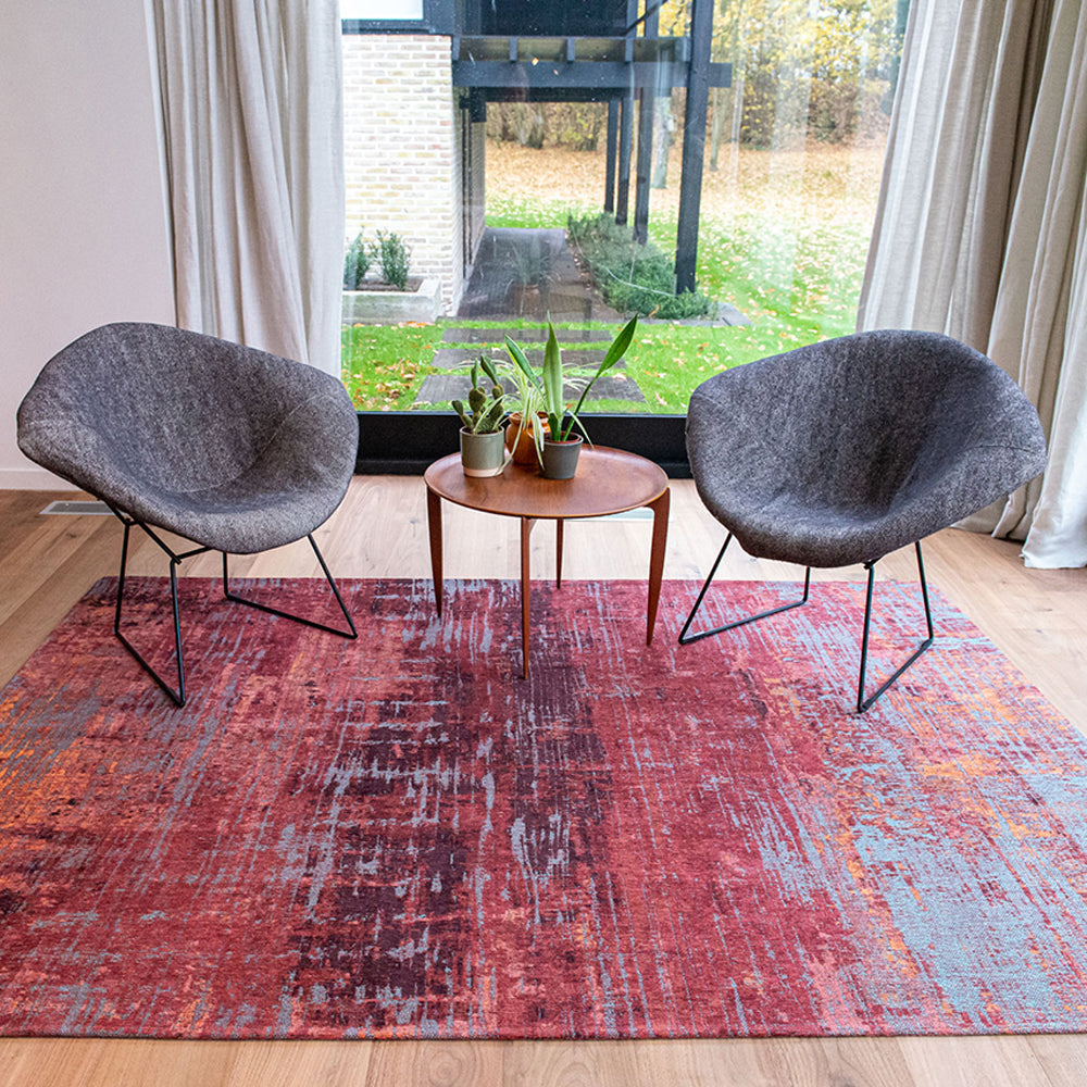 Louis de Poortere Streaks Vloerkleed 280 x 390 cm - Nassau Red