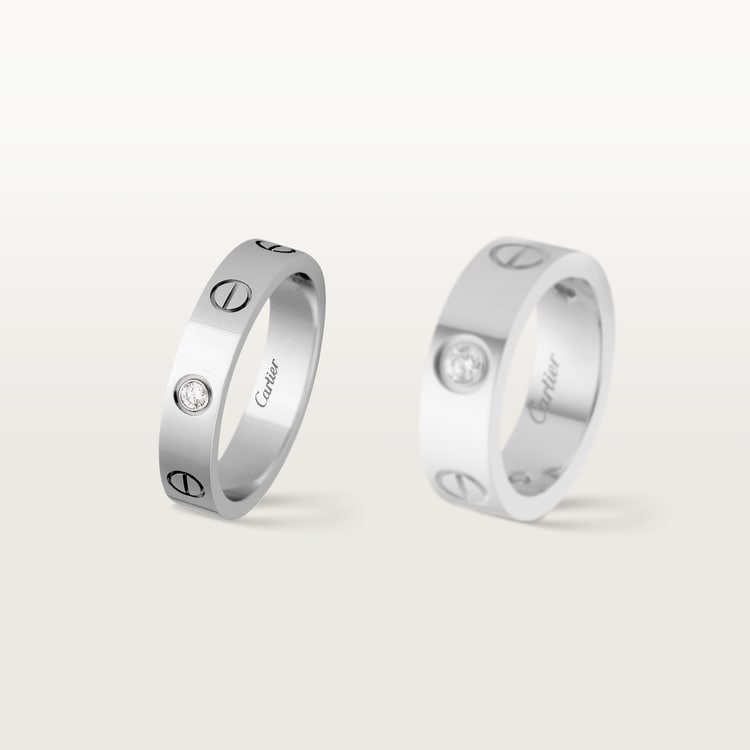 Replicate LOVE ring, small model, 1 diamond(1:1 replica) - Original Replica Club