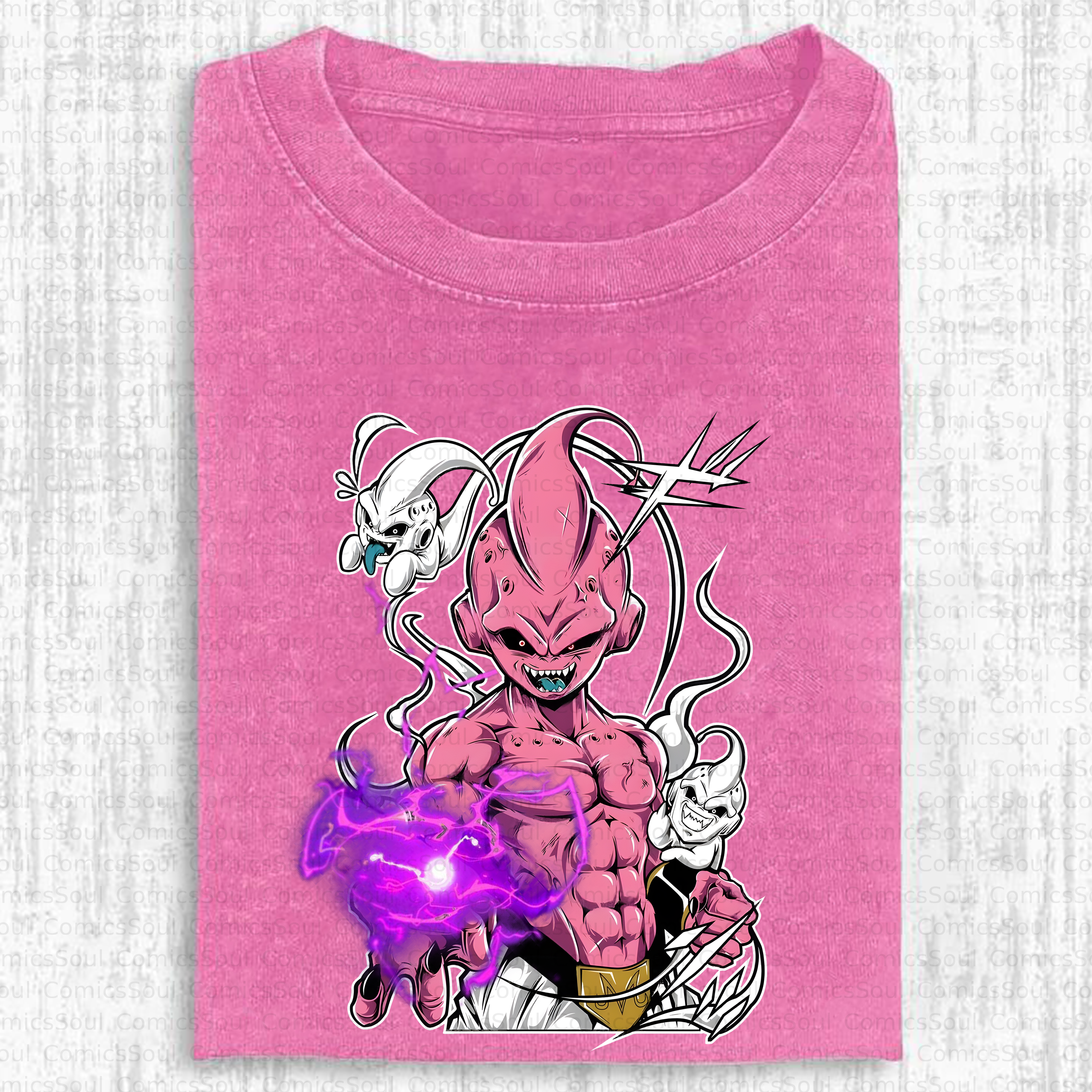 Unisex Anime Inspired Vintage Washed T-Shirt
