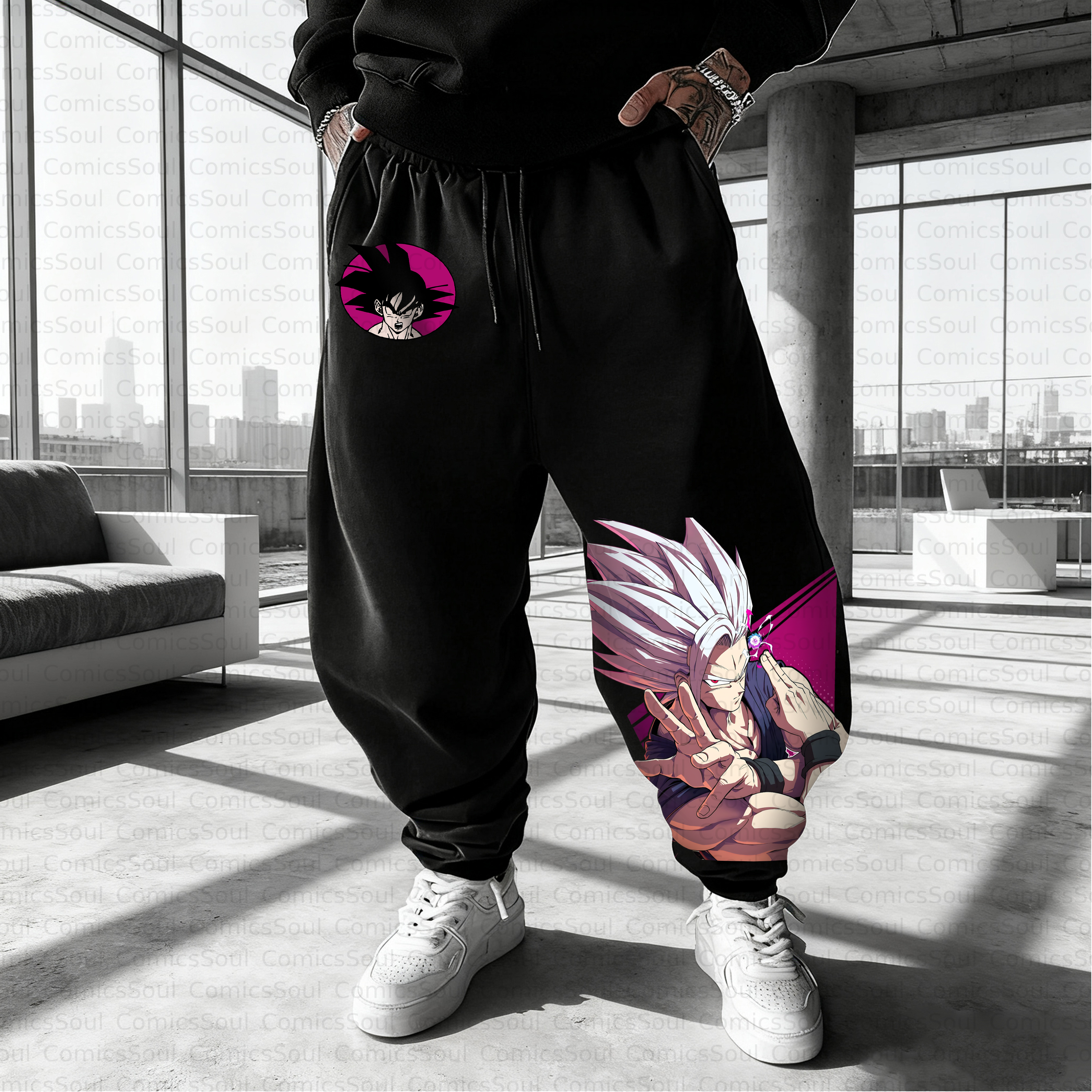 Unisex Casual Anime Streetwear Pant