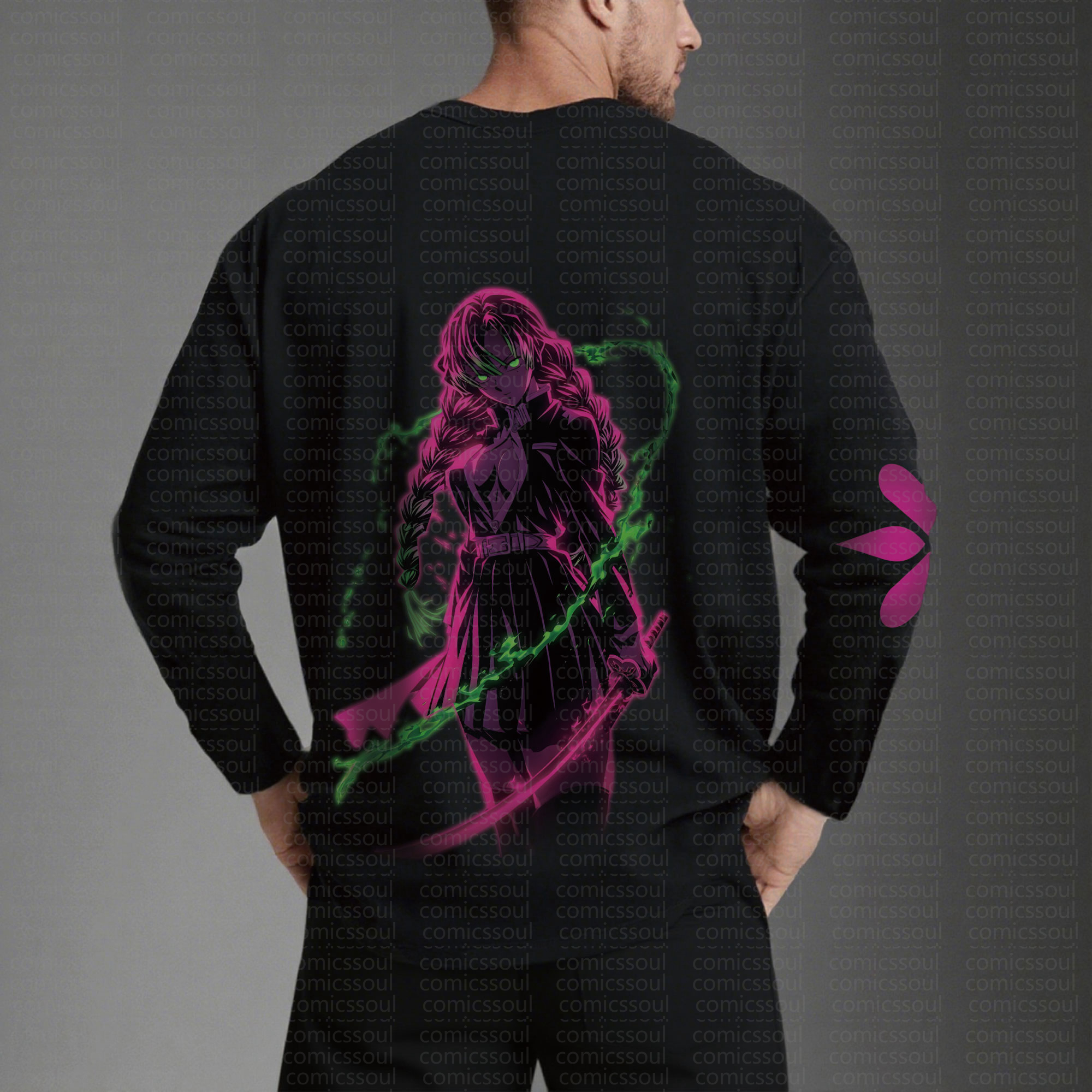 Unisex “Comicssoul” Anime Graphic Streetwear Vintage Long-Sleeved T-shirt
