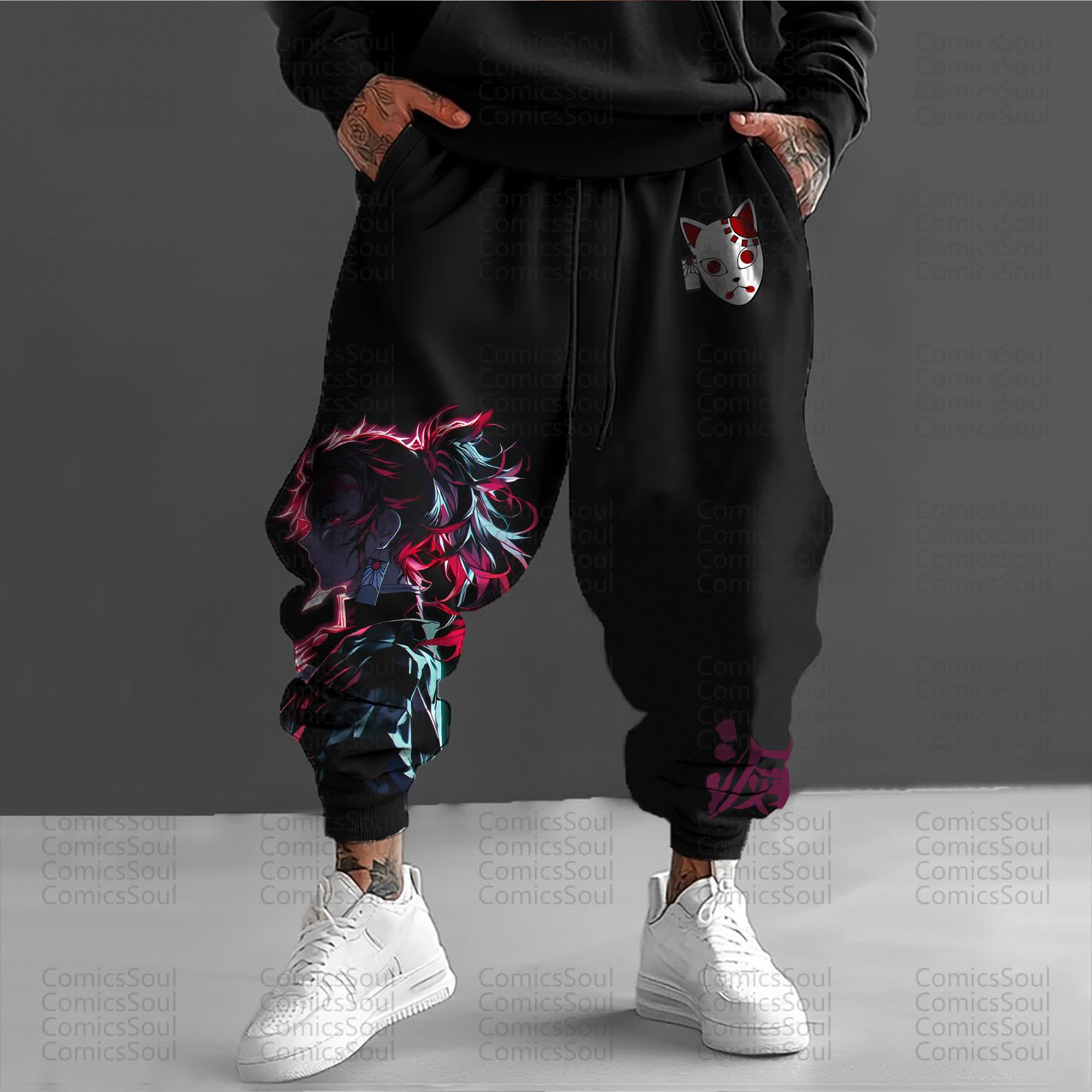 Unisex Anime Inspired Vintage Pants丨Comicssoul