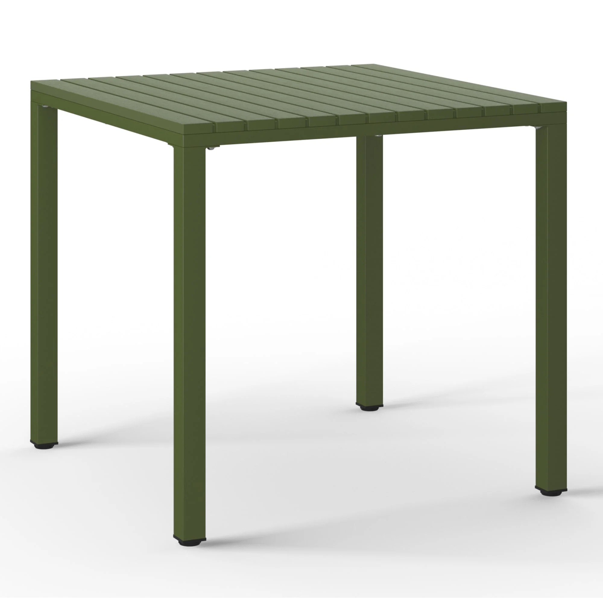 WestinTrends Playa 5-Piece Outdoor Patio Metal Frame Dining Table Set with Stackable Patio Dining Chairs, Olive Green - Image 16