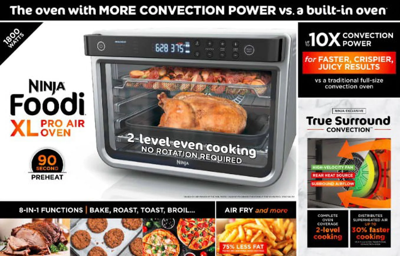 Ninja® Foodi™ 8-in-1 XL Pro Air Fry Oven, Large Countertop Convection Oven, DT200 - Image 12