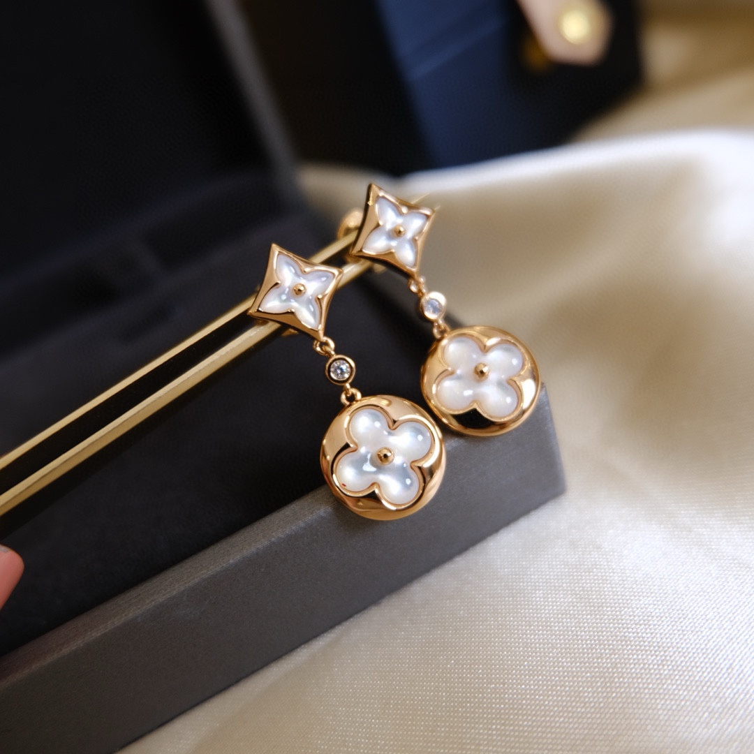 Louis Vuitton Color Blossom Long Earrings - Original Replica Club