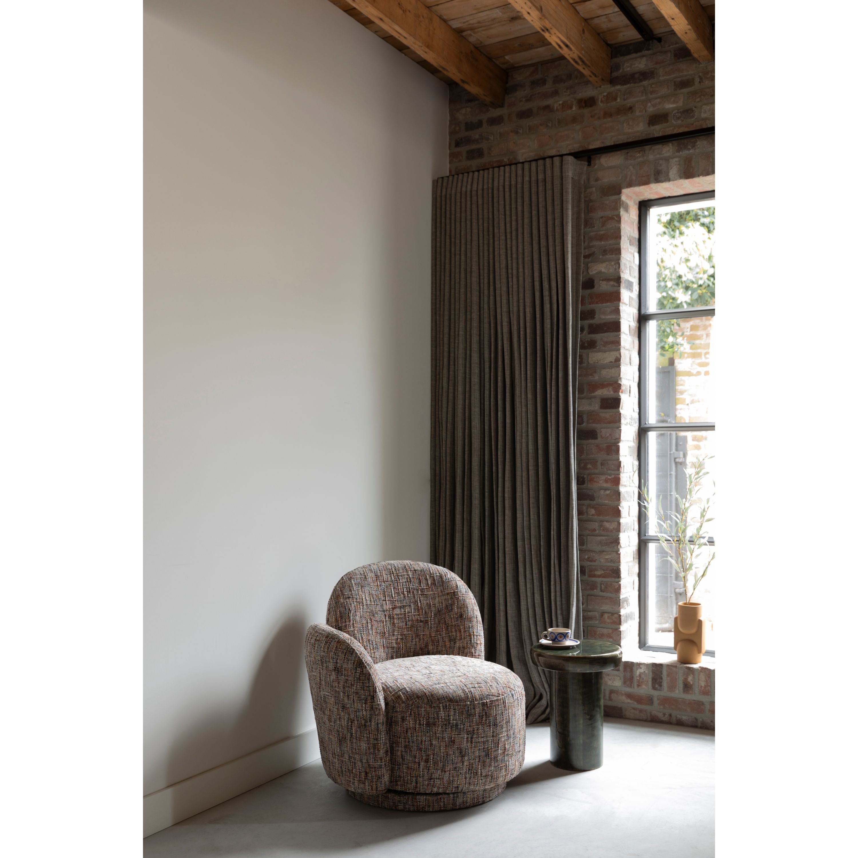 Dutchbone Rose Fauteuil Gemeleerd Meerkleurig