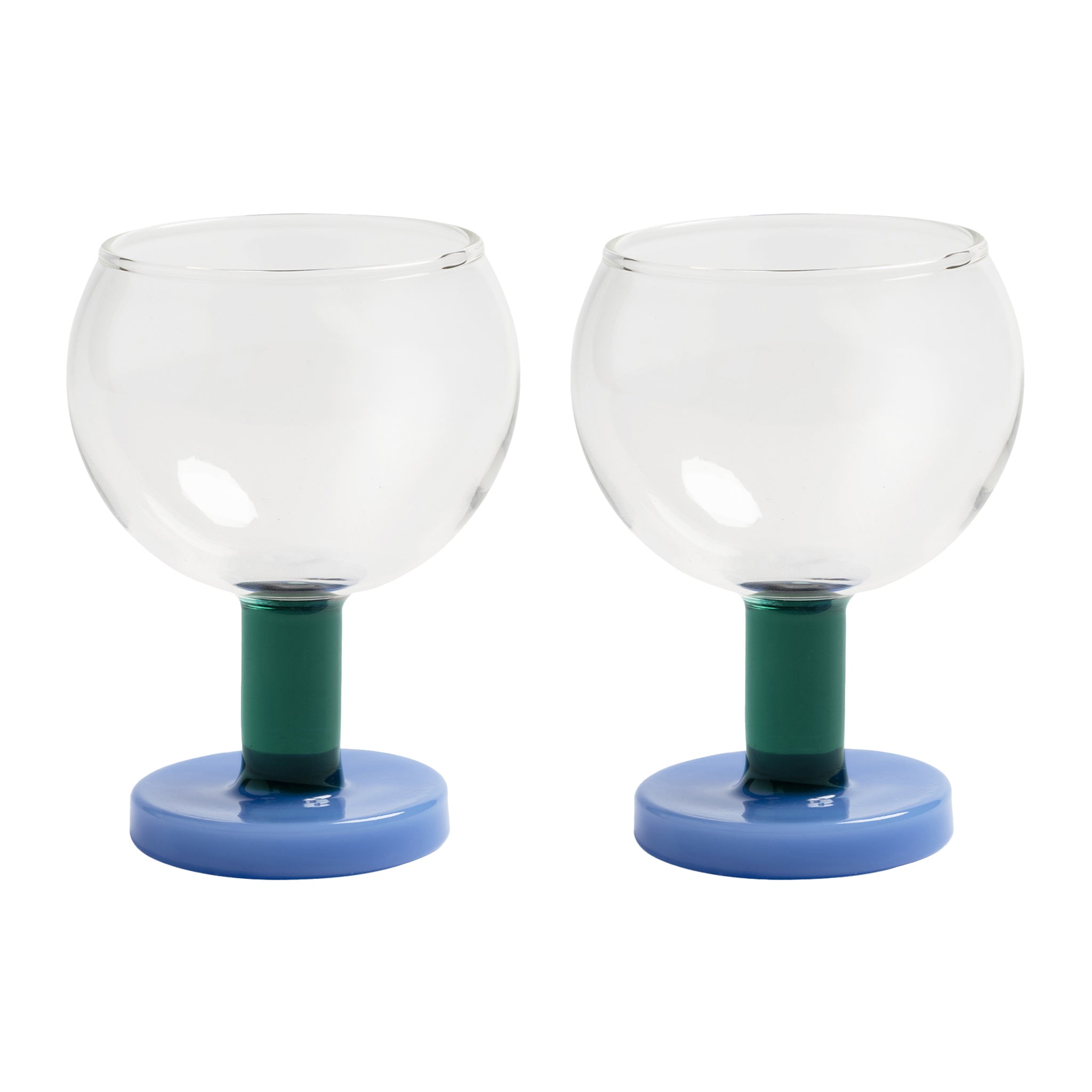 &k amsterdam Cantine Glas 2 st. - Blauw
