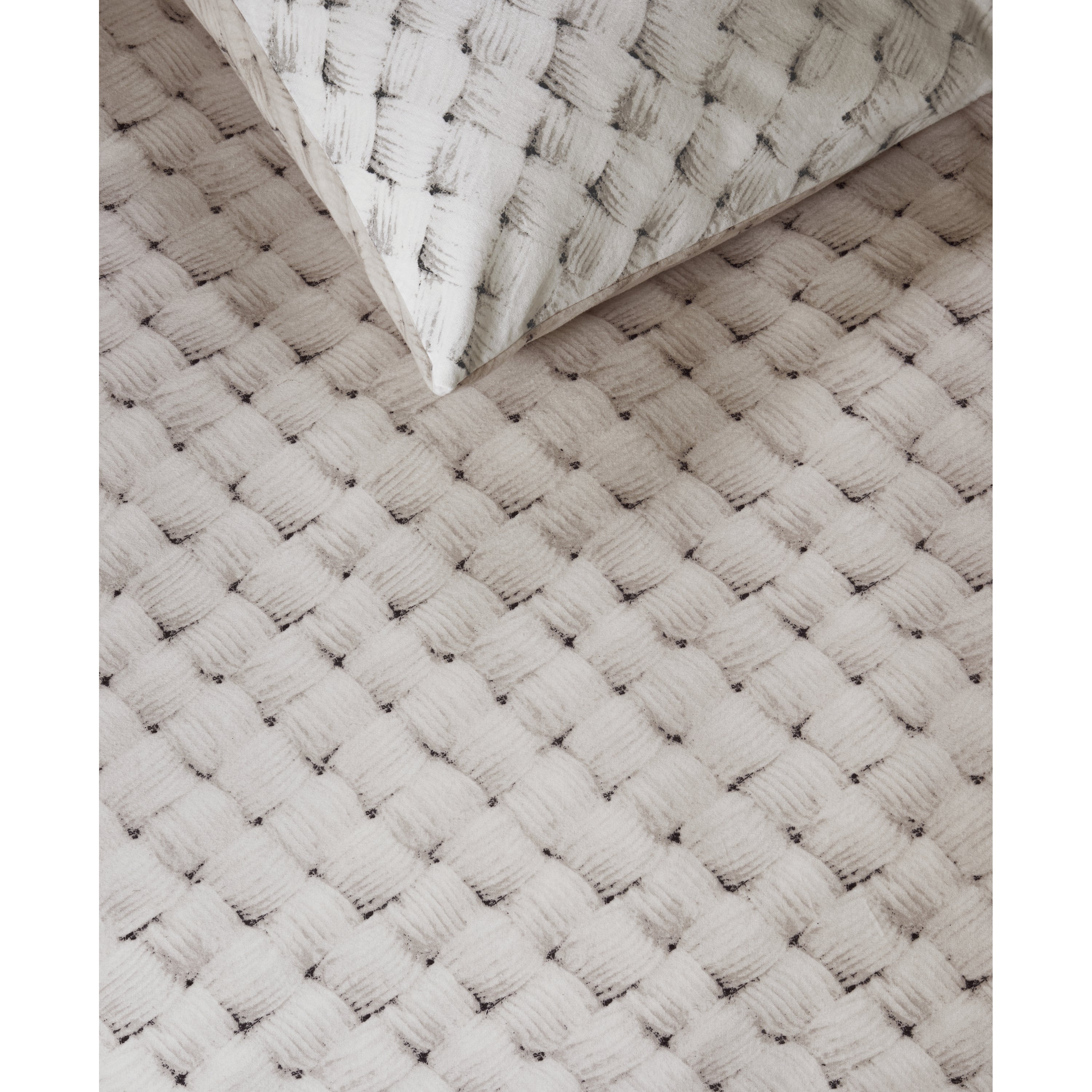 Rivièra Maison Woven Wool Dekbedovertrek 140 x 200/220 cm - Naturel