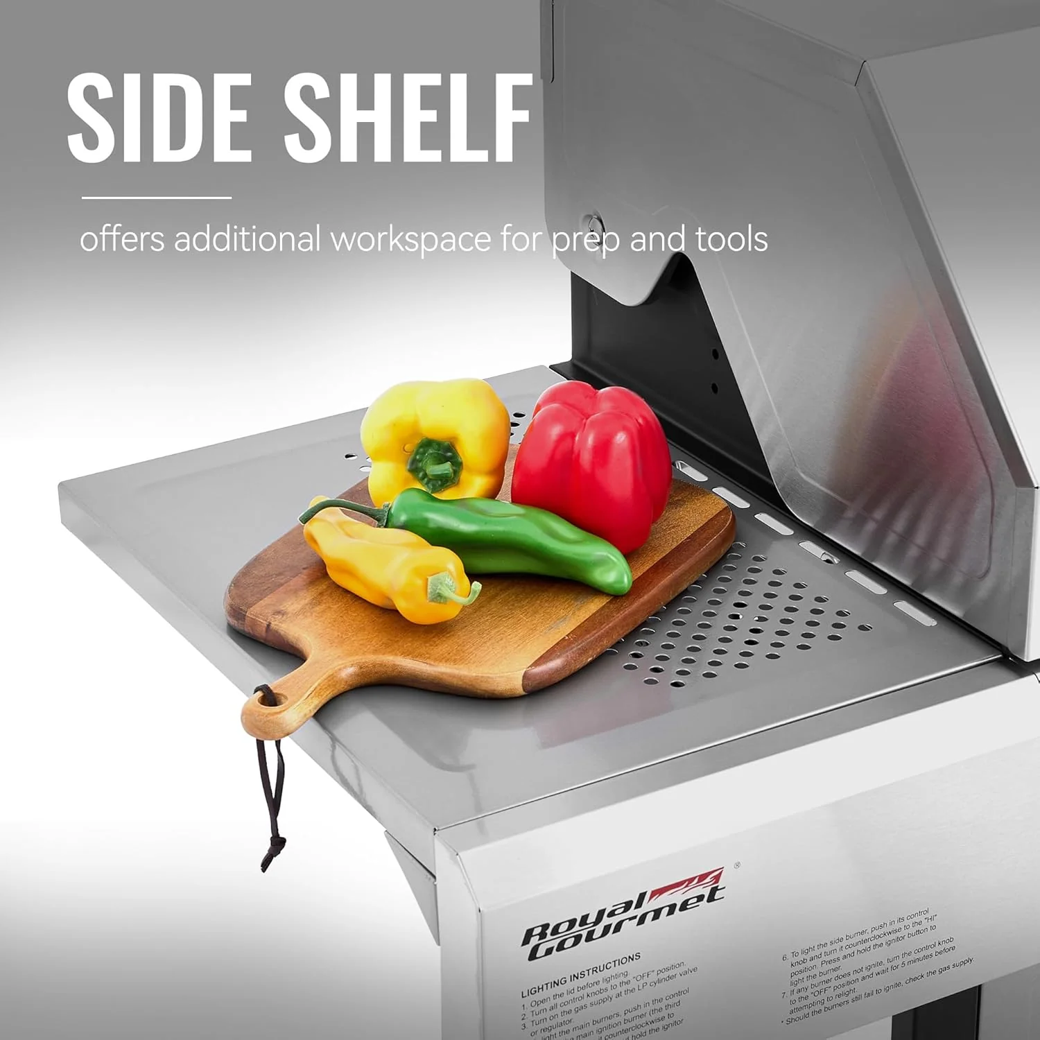 Royal Gourmet GA5401T 5-Burner BBQ Liquid Propane Gas Grill Stainless Steel 61000 BTU Output