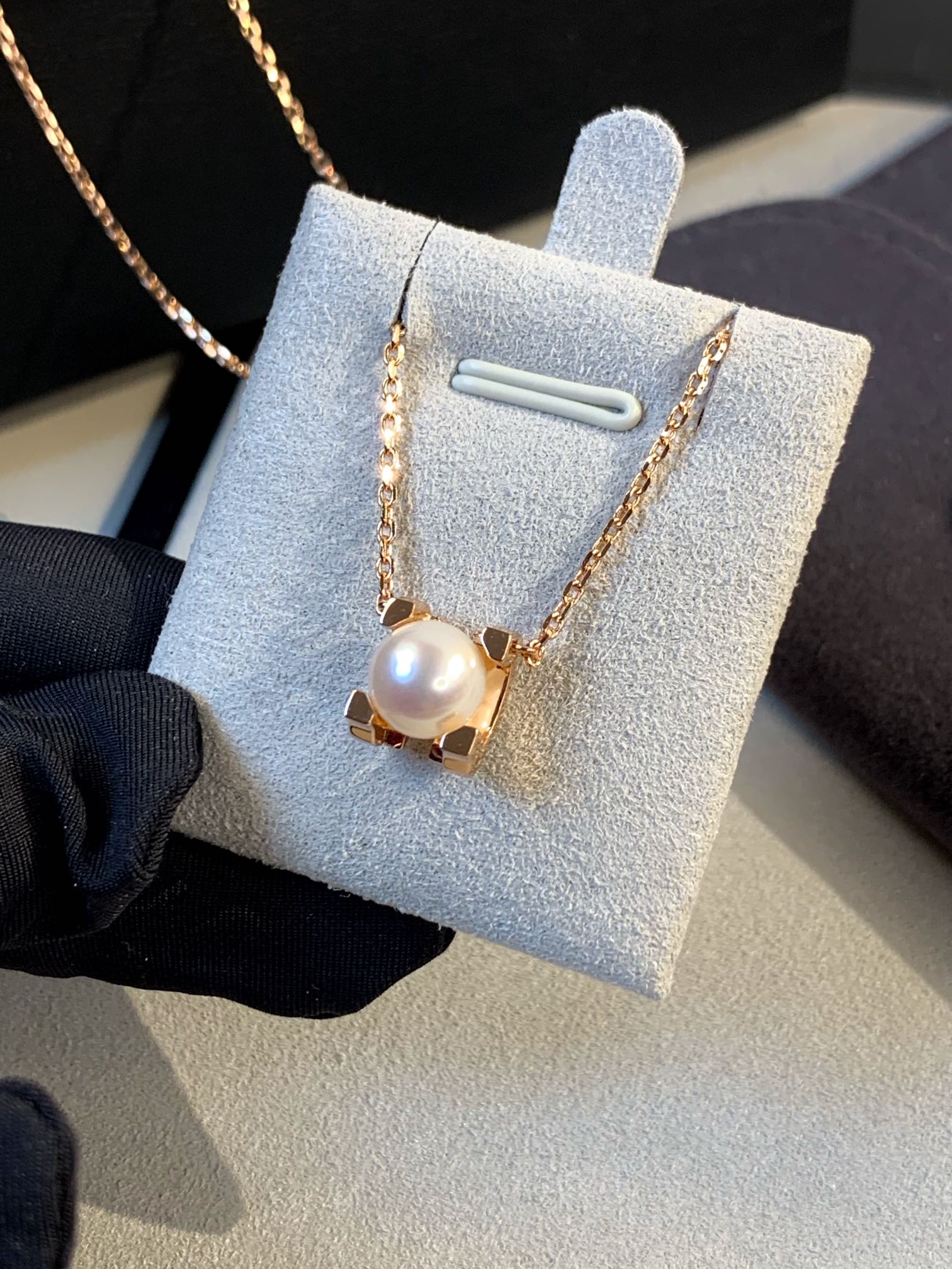 Cartier Enhancer Pearl Pendant Necklace - Rose Gold Color - Original Replica Club