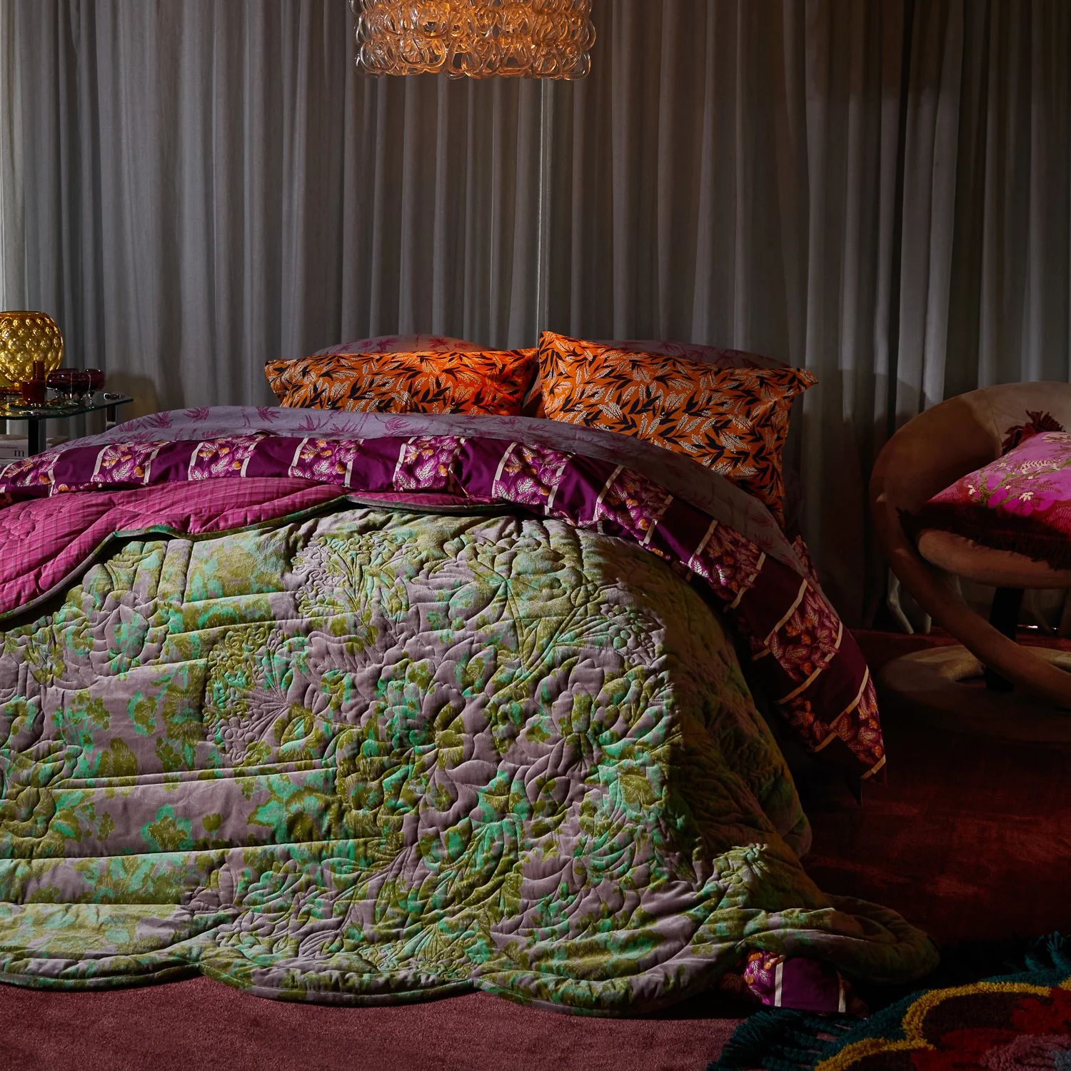 Valeria Scalloped Quilted Bedcover