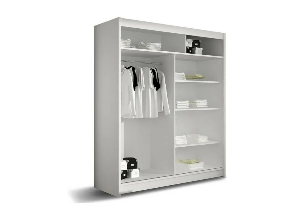 Armario Luxmbls 116 Blanco 200x150x58cm Puertas de armario - Correderas SYHB22184