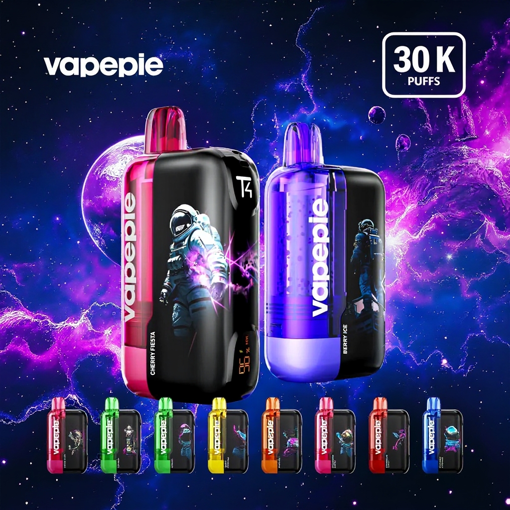 VAPEPIE Ultra Phantom 30.000 Züge – Einweg Vape mit 3D-Display & Mesh Coil