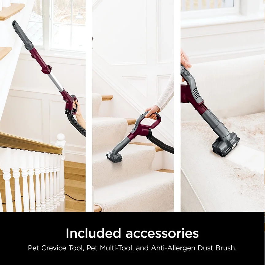 Shark Detect Lift-Away ADV Corded Upright Vacuum with PowerFins Detect, Self-Cleaning Brushroll & Odor Neutralizer Technology, LA492, Burgundy - Image 9