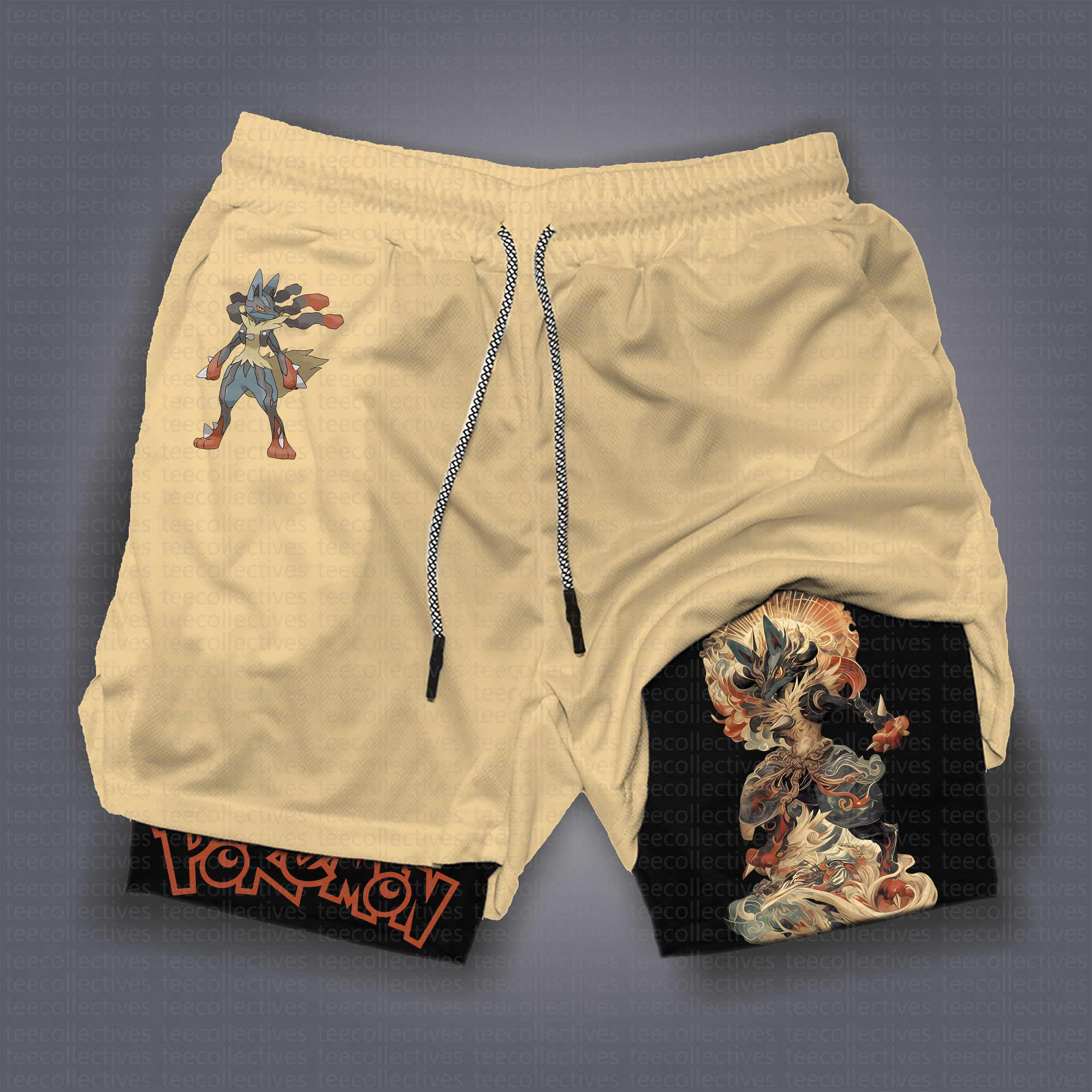 Unisex “Pokemon” Casual Streetwear Shorts