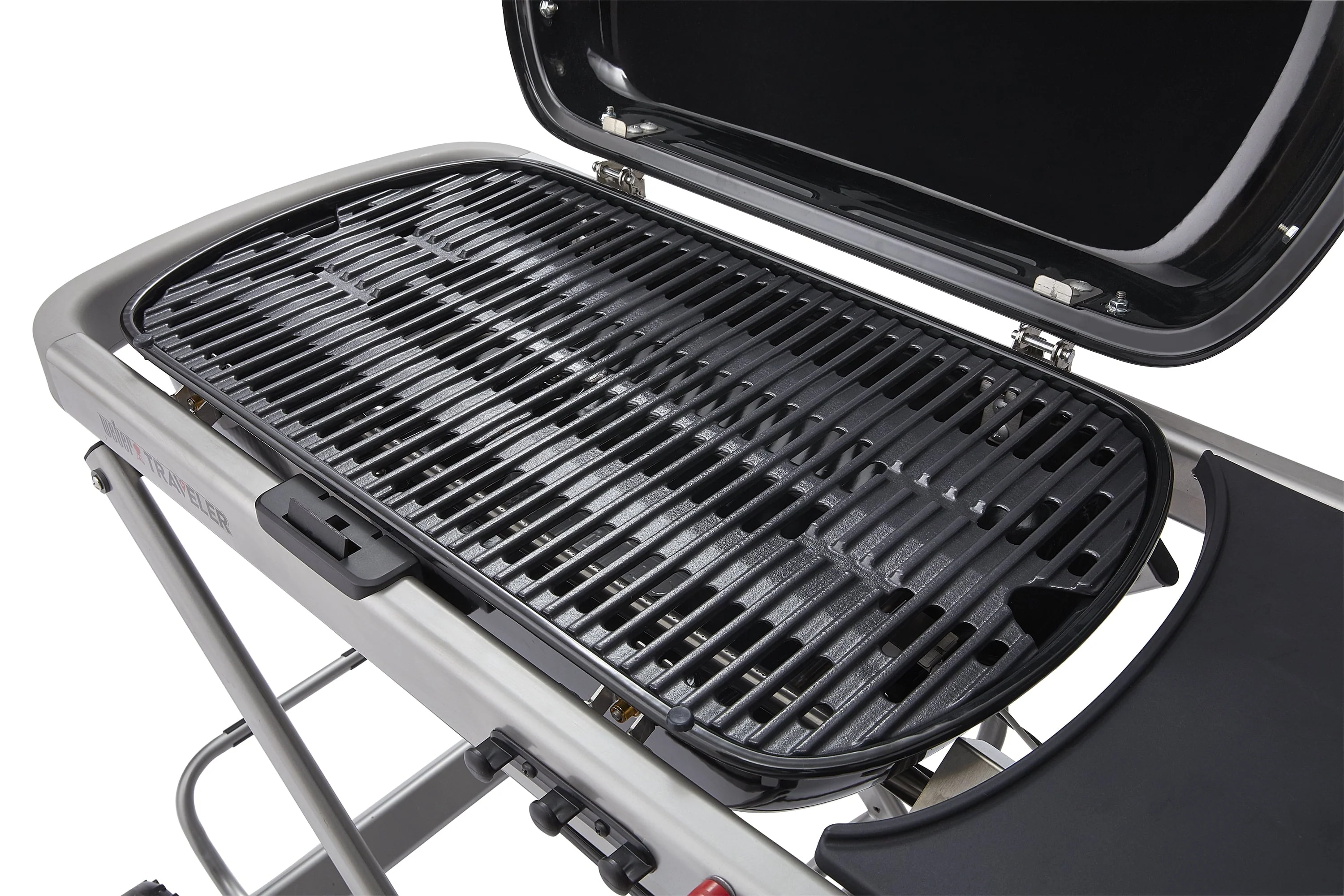 Weber Traveler Portable Propane Gas Grill, Black - Image 3