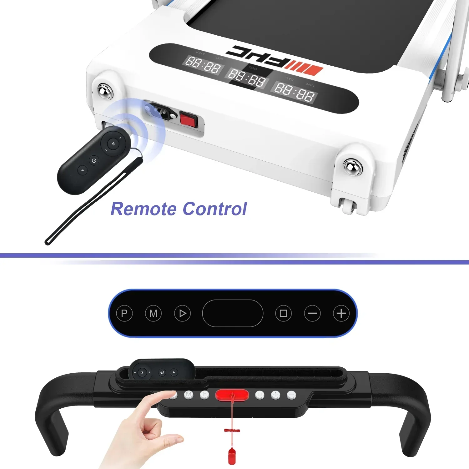 ikayaa 2 In 1 Under Desk Treadmill, 2.5 HP Folding - FYC - Image 5 ikayaa 2 In 1 Under Desk Treadmill, 2.5 HP Folding - FYC - Image 5