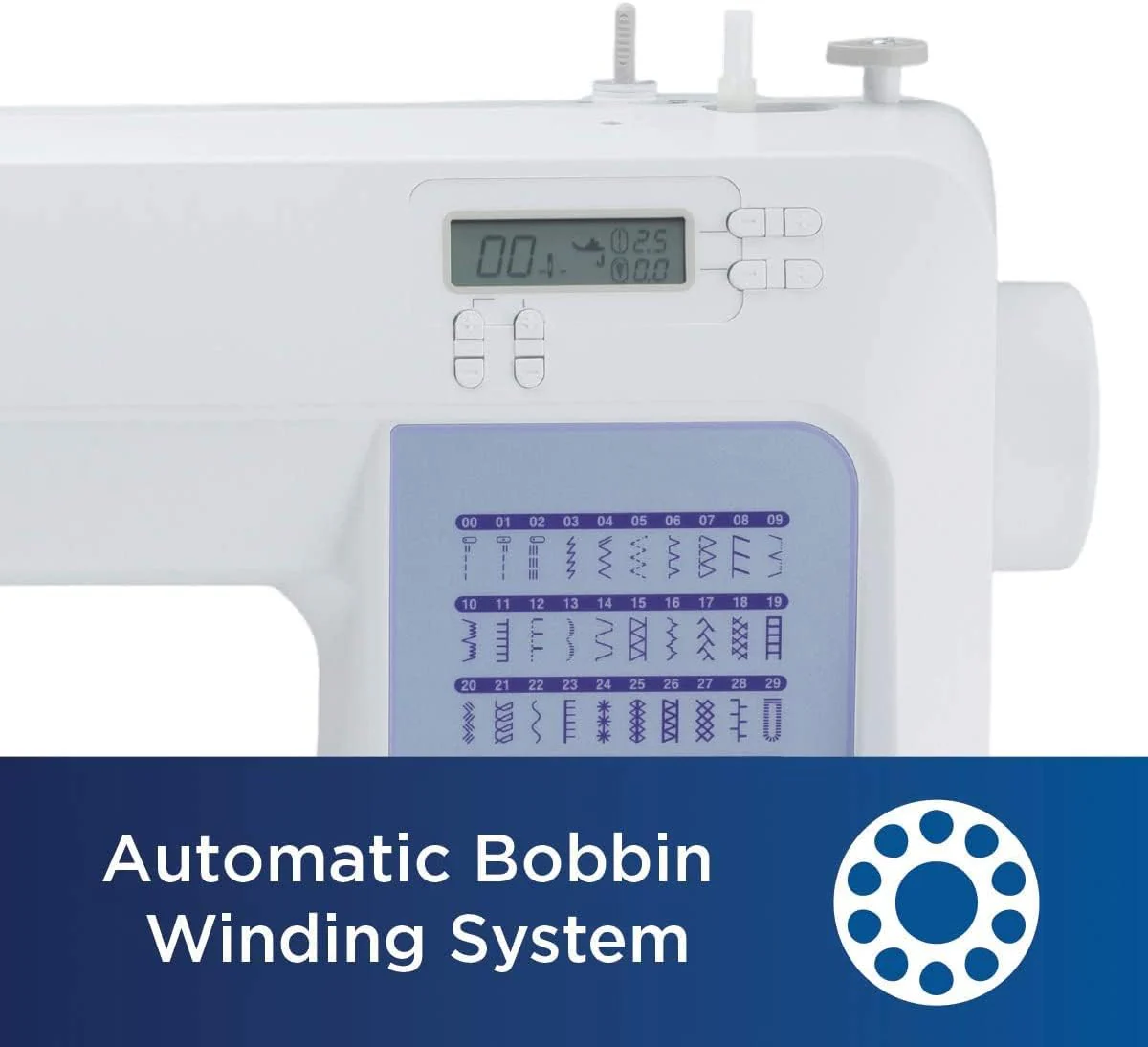 Brother CS5055 computerized sewing machine, 60 built-in stitches, LCD display