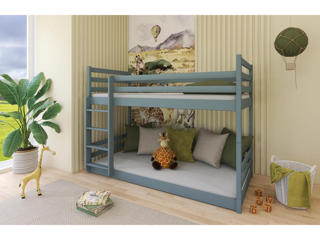 Litera del modelo BB005, 90x200 cm, color gris - Nidolux